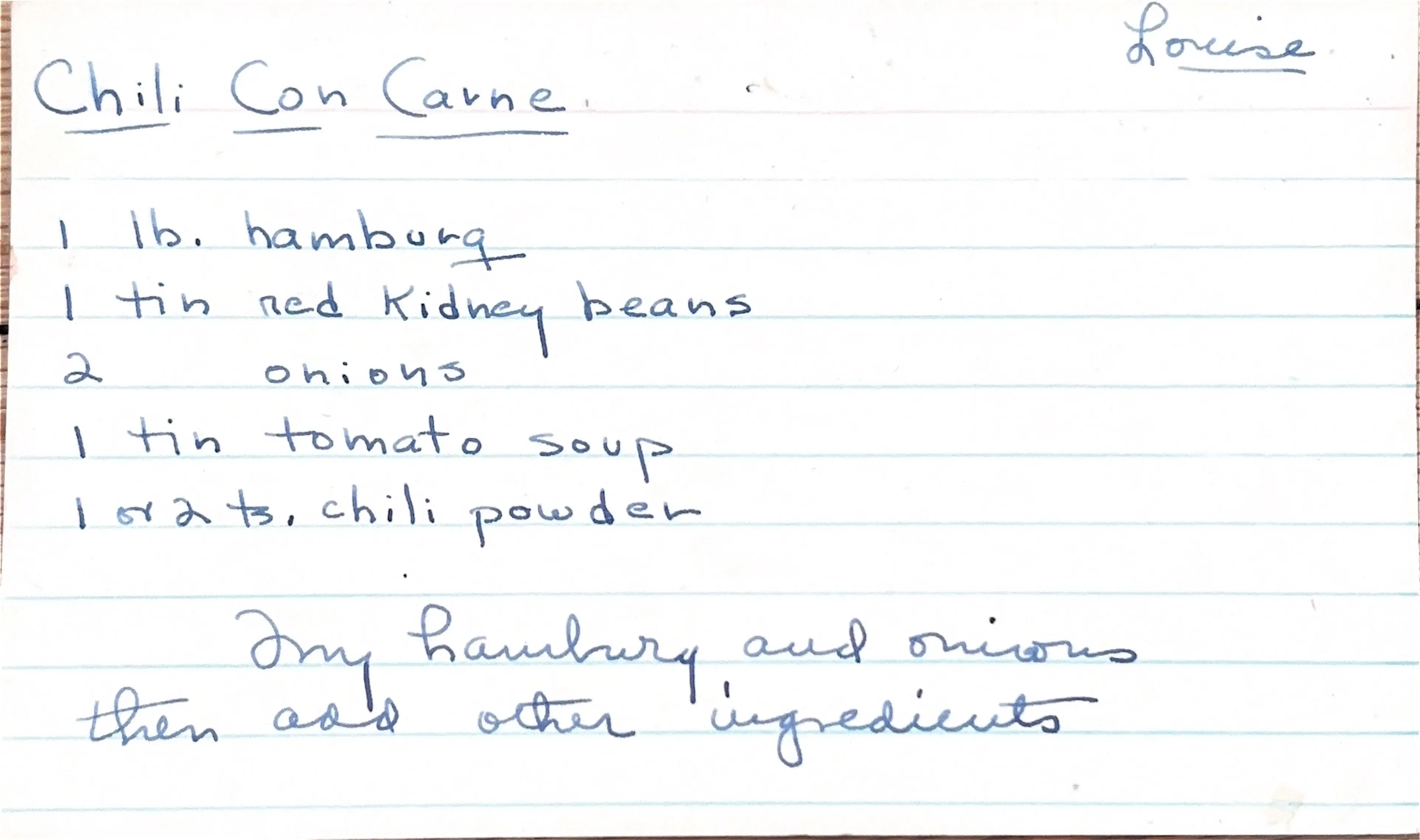 Chili Con Carne