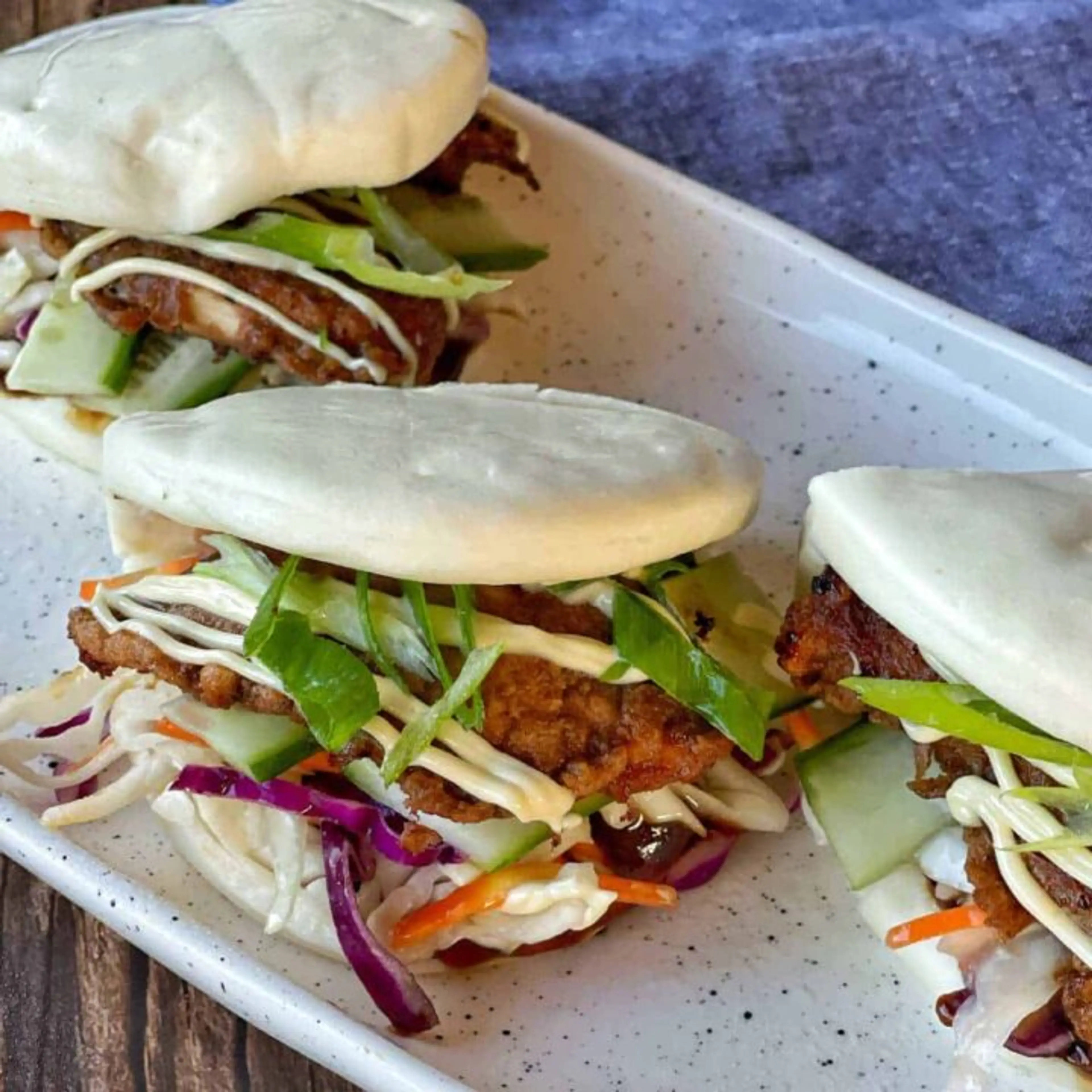 Crispy Chicken Bao Buns