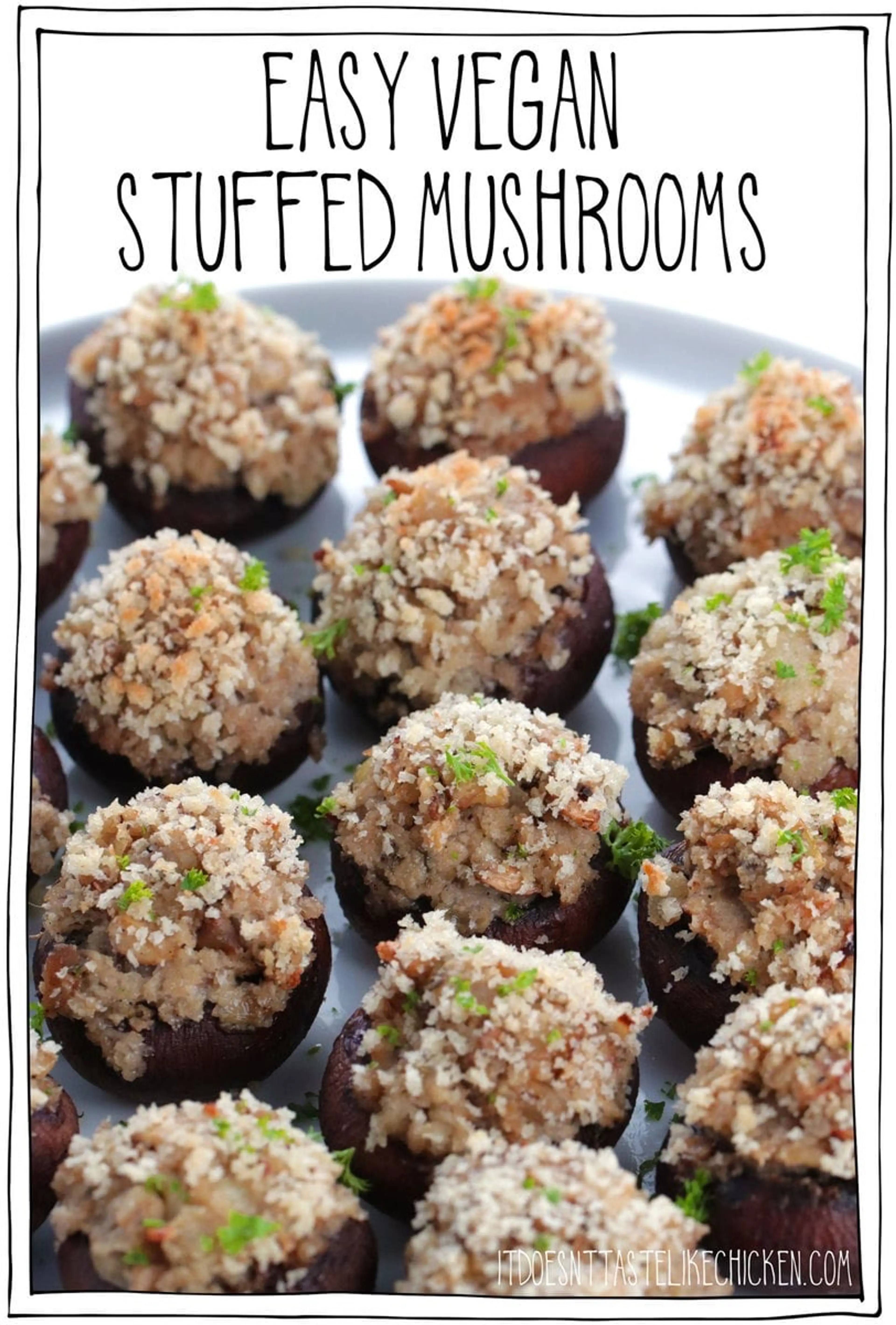 Vegan Stuffed Mushrooms