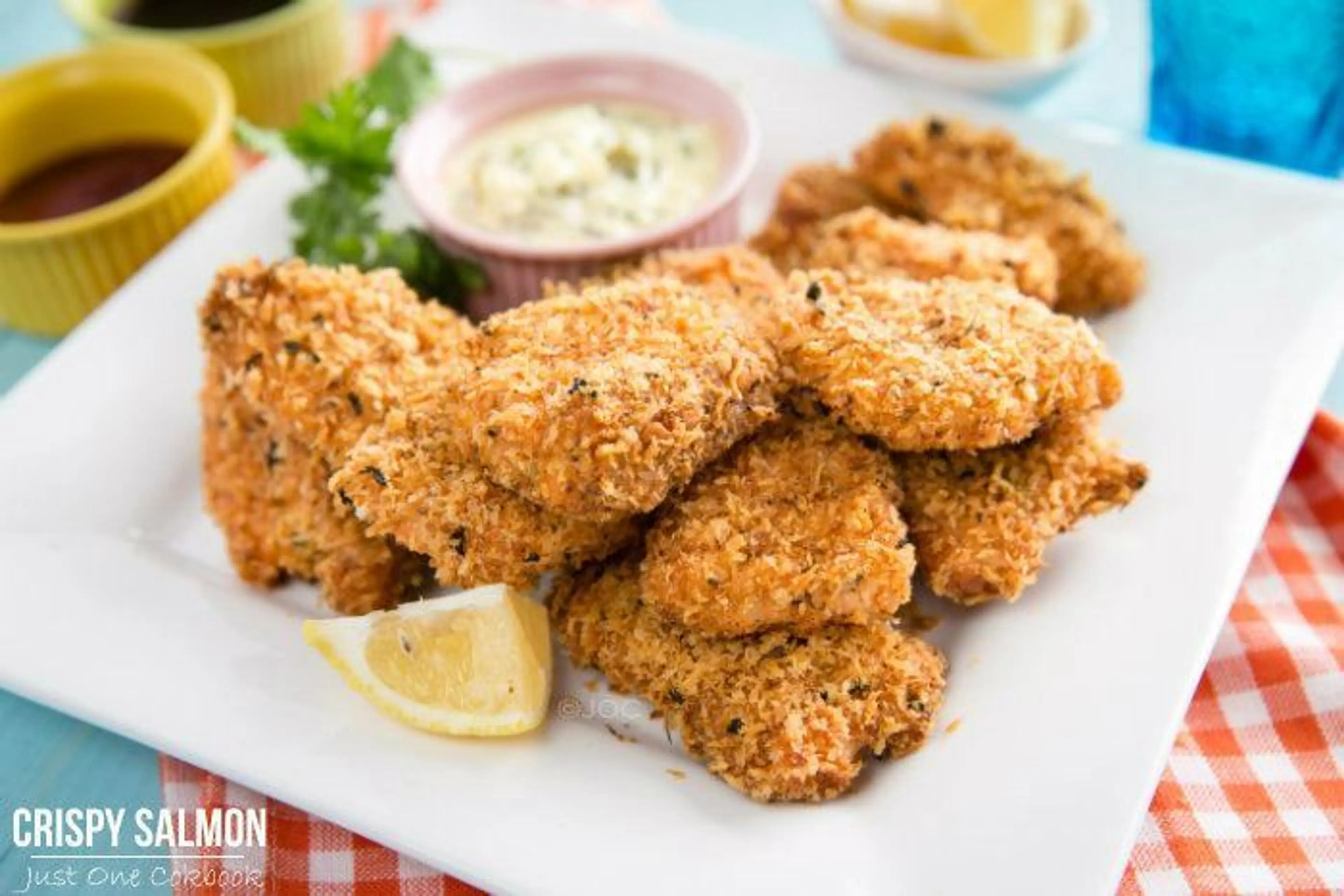 Crispy Baked Salmon Nuggets