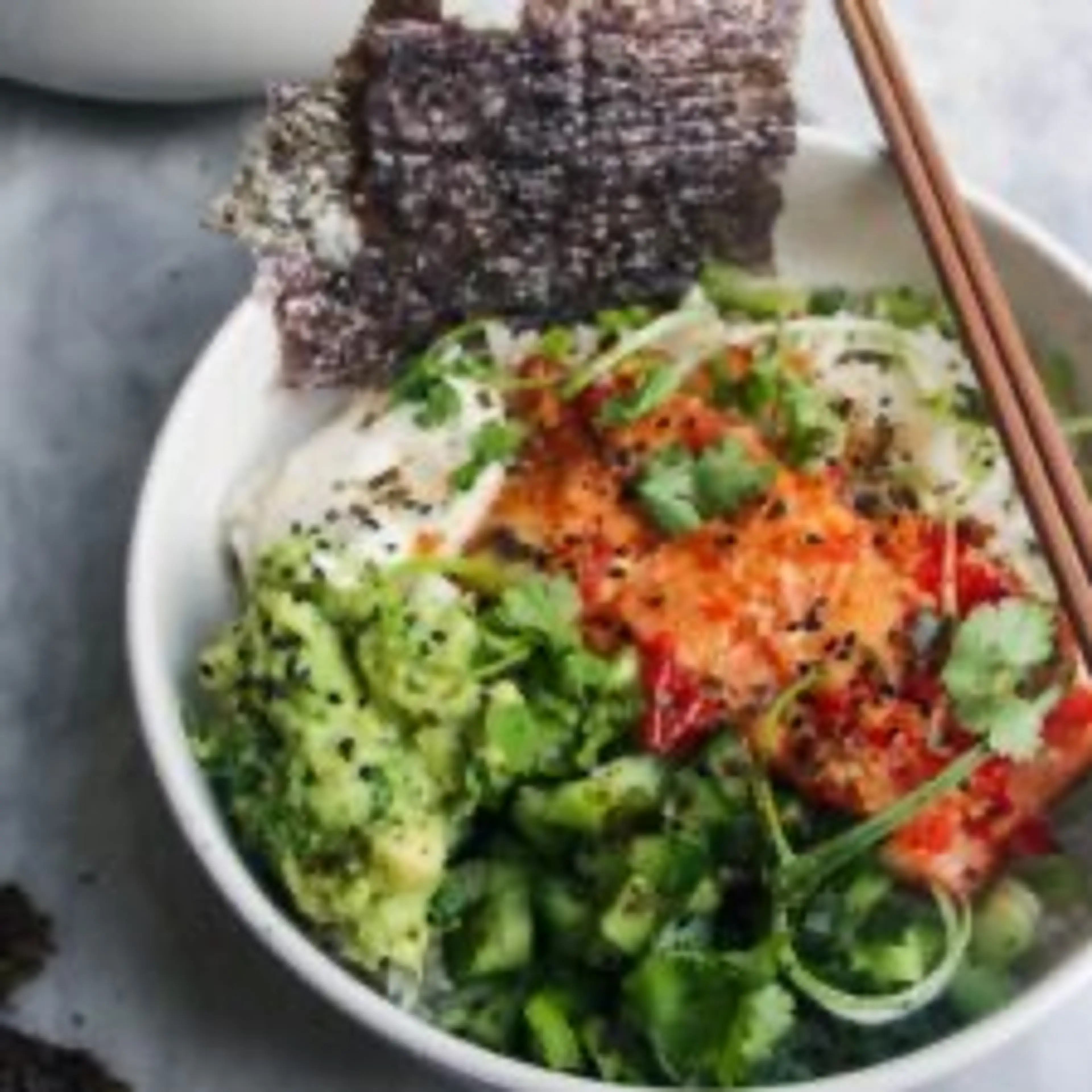 Quick Salmon Sushi Rice Bowls