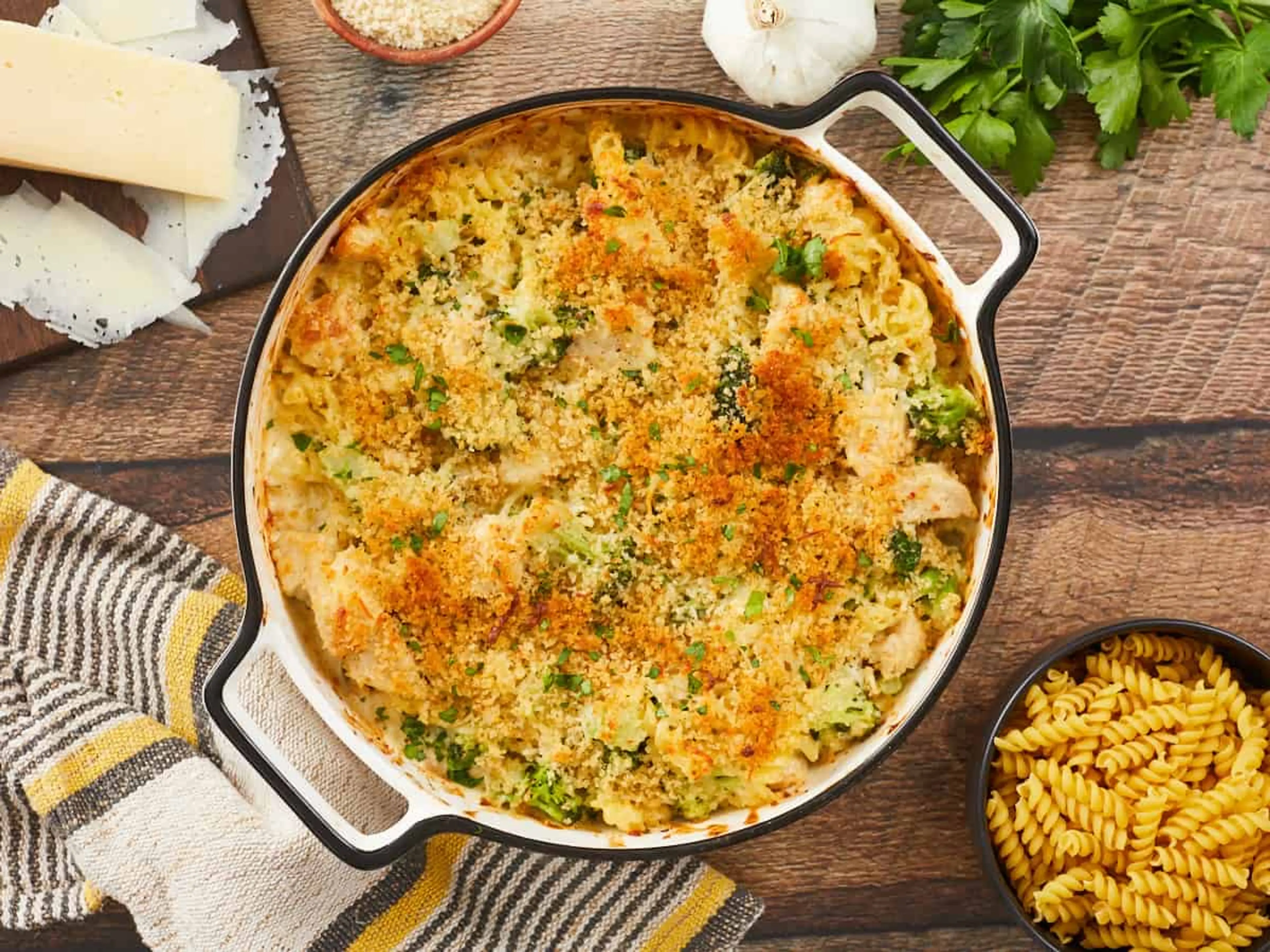Chicken Alfredo Bake