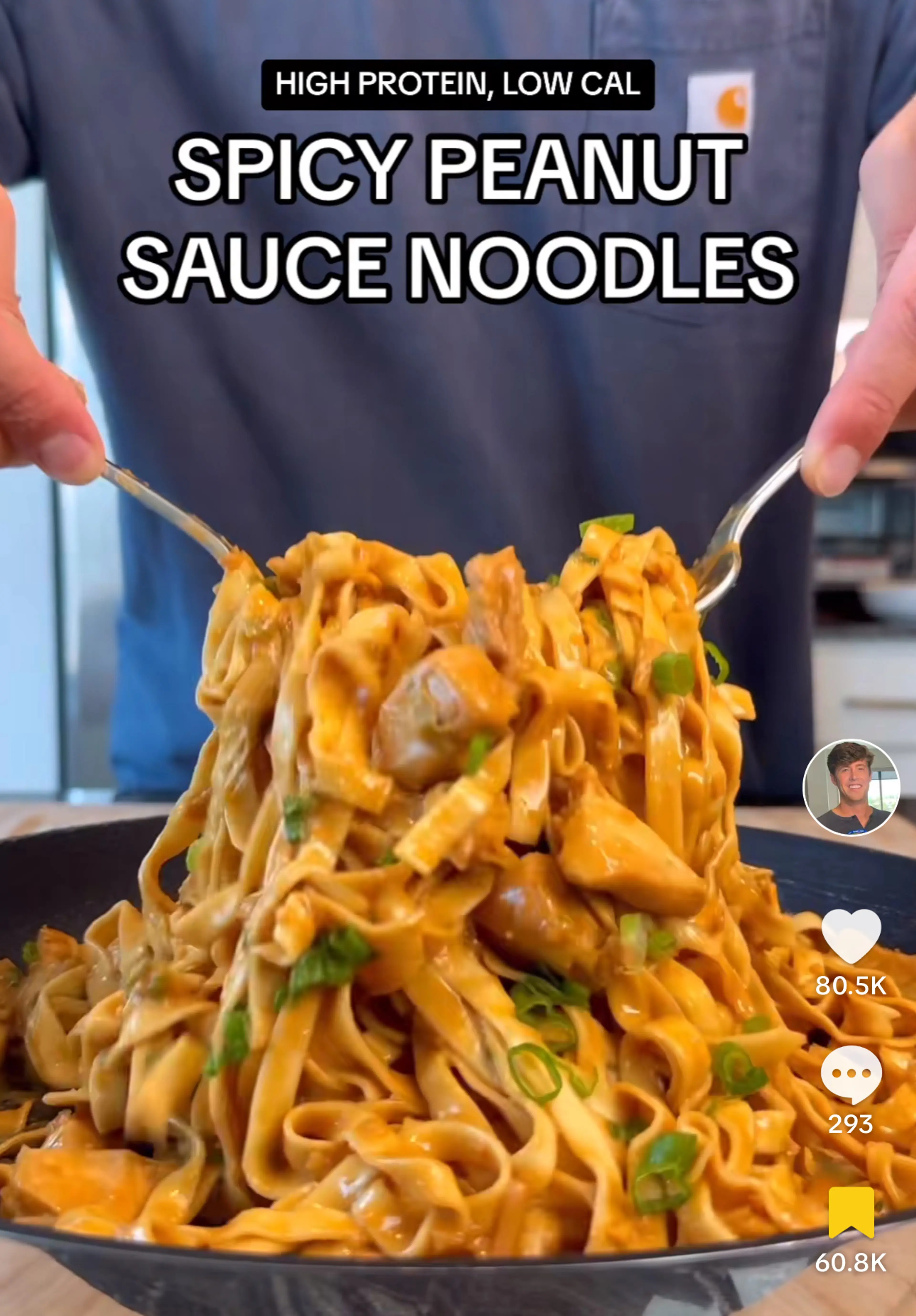 Peanut Sriracha Noodles