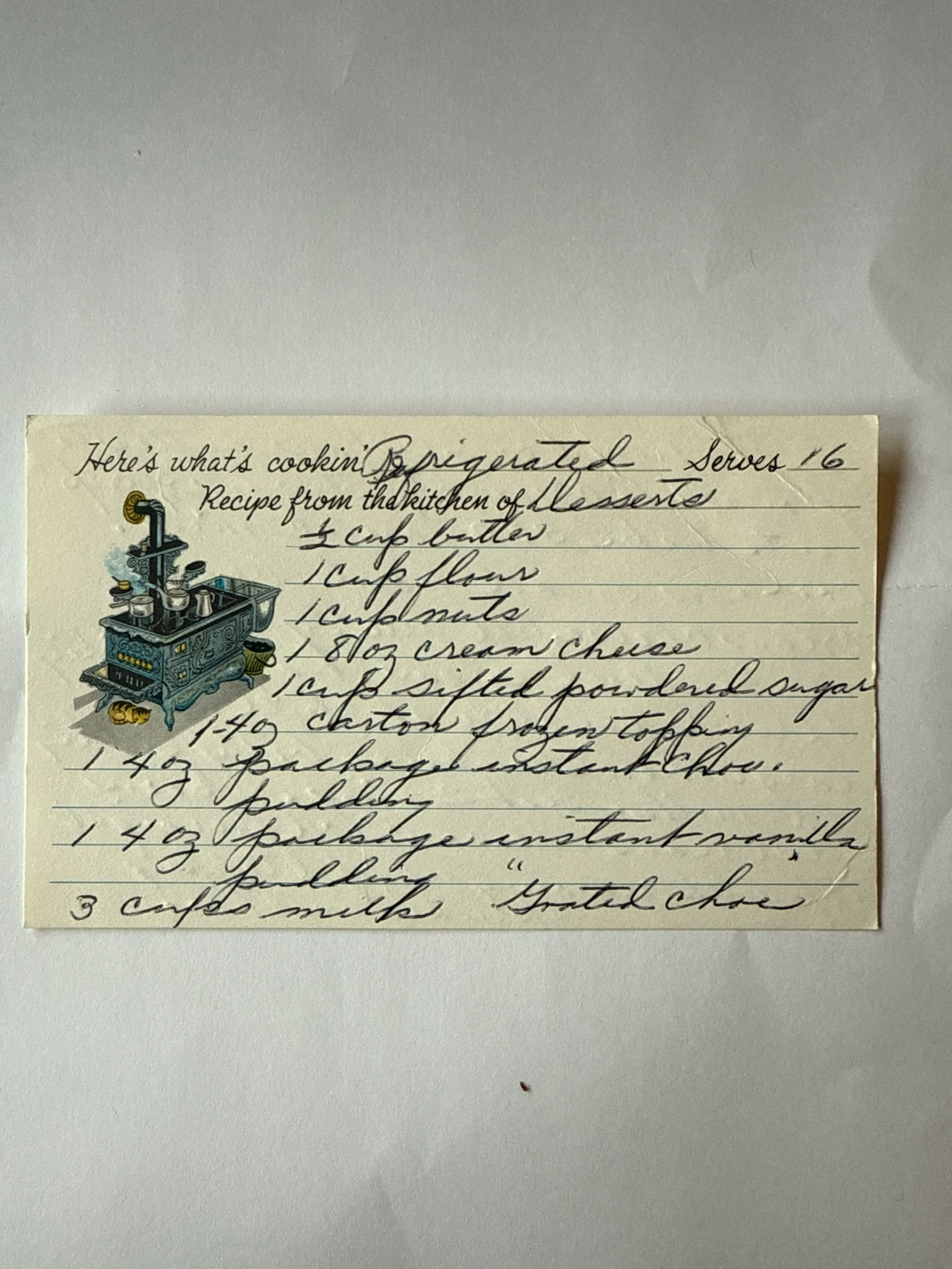 Refrigerated Pudding Dessert