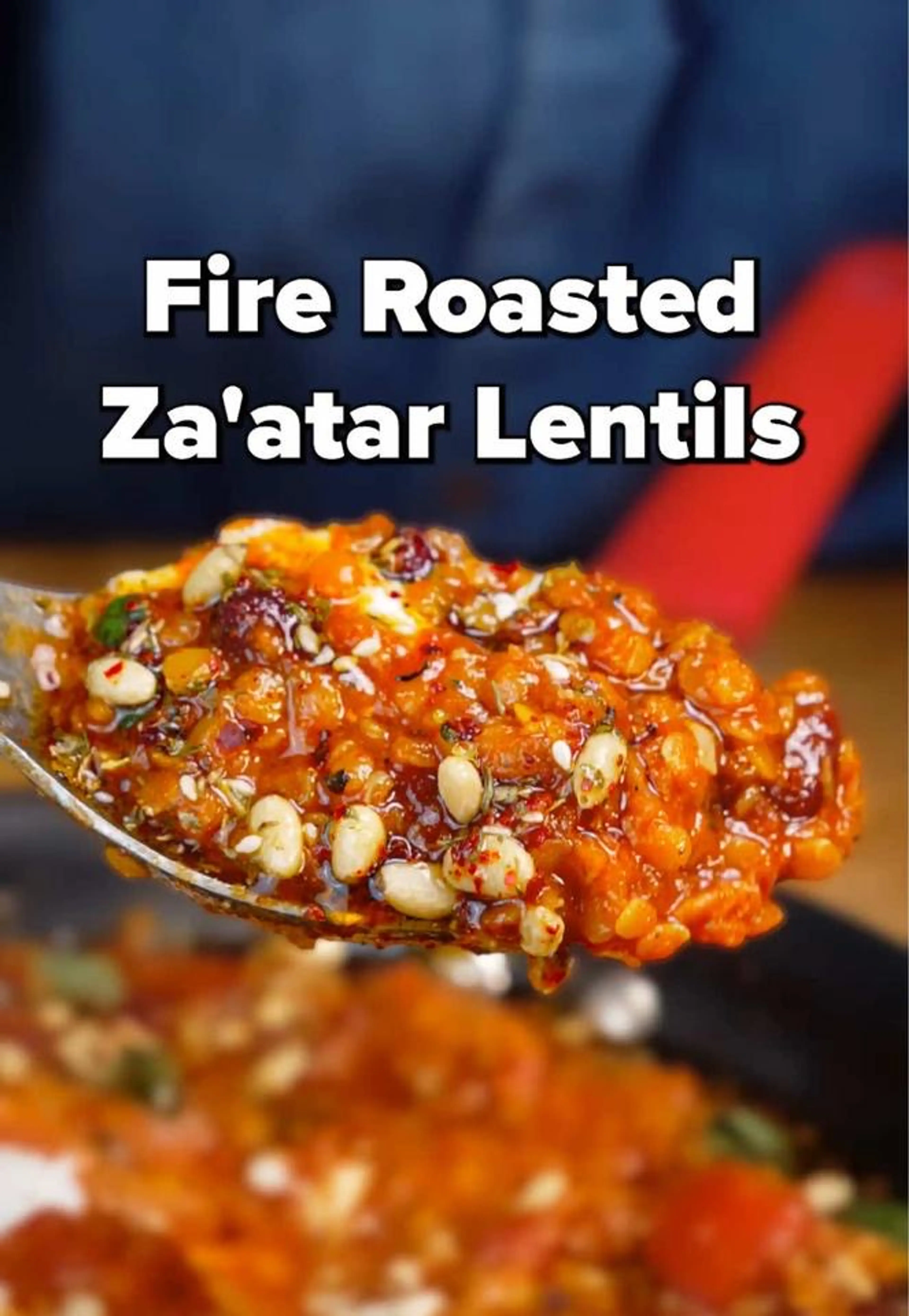 Fire Roasted Tomato Lentils W/ Zippy Za'atar Pine Nuts