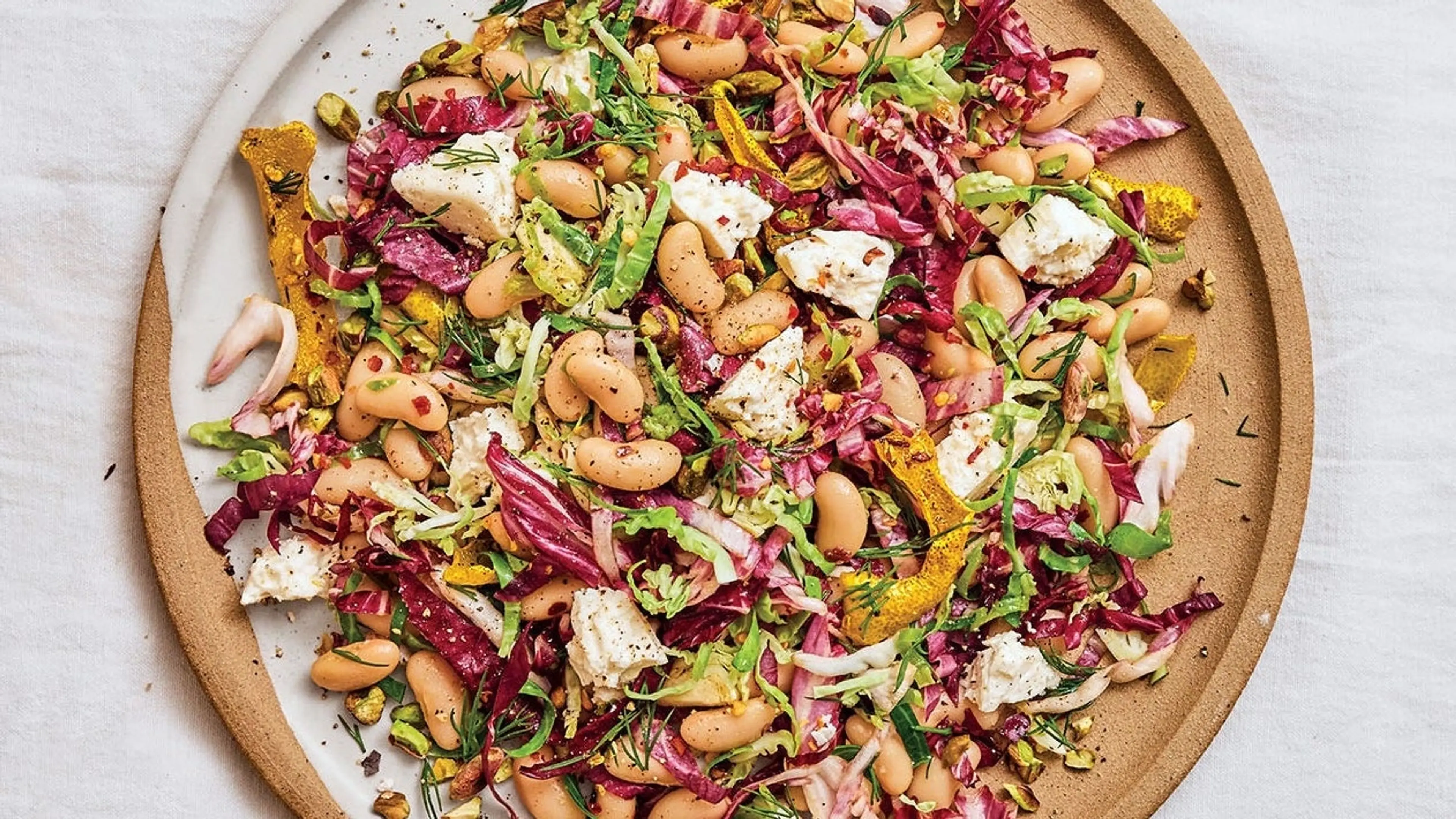 Radicchio, Bean, and Feta Salad