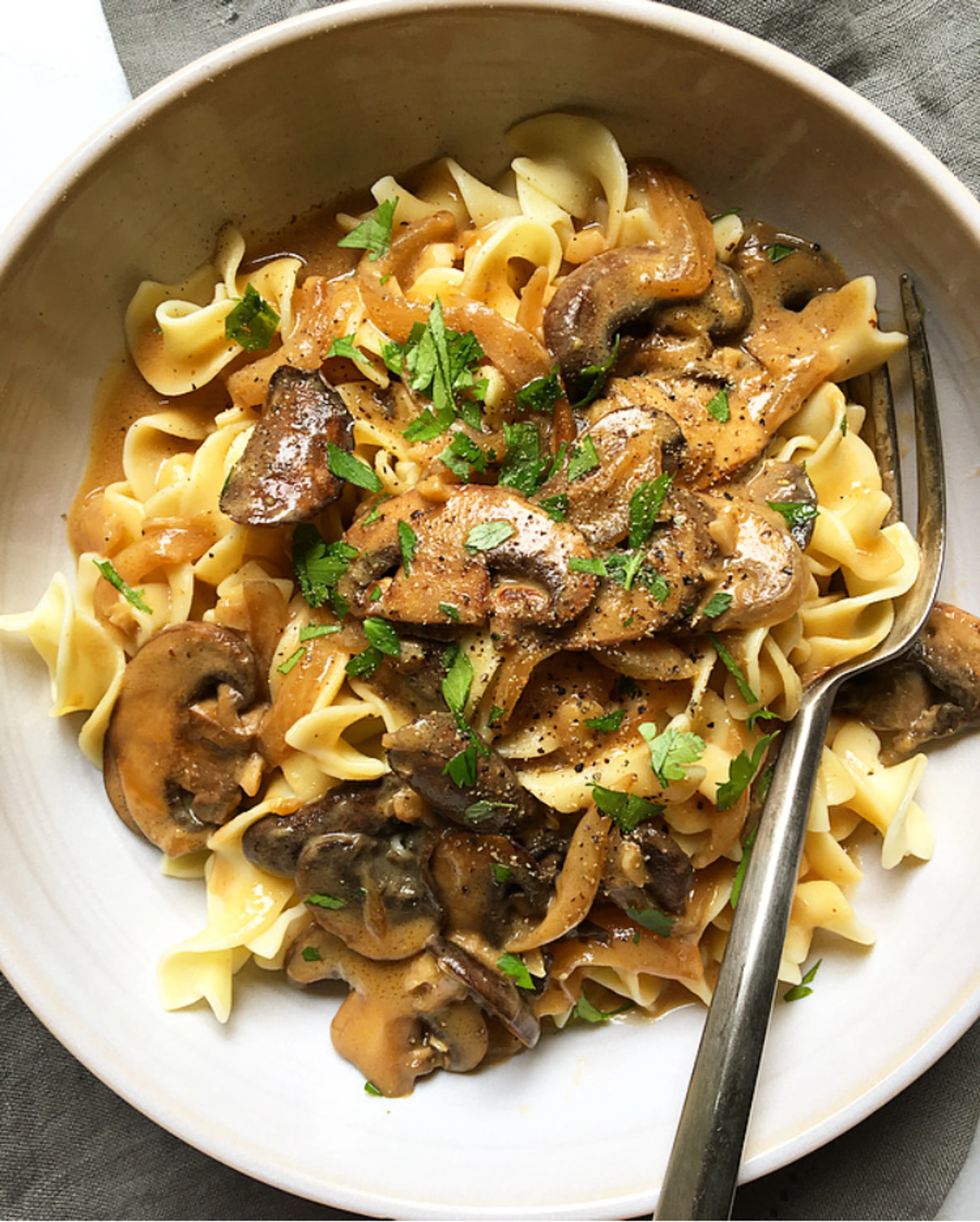 Creamy Mushroom Stroganoff
