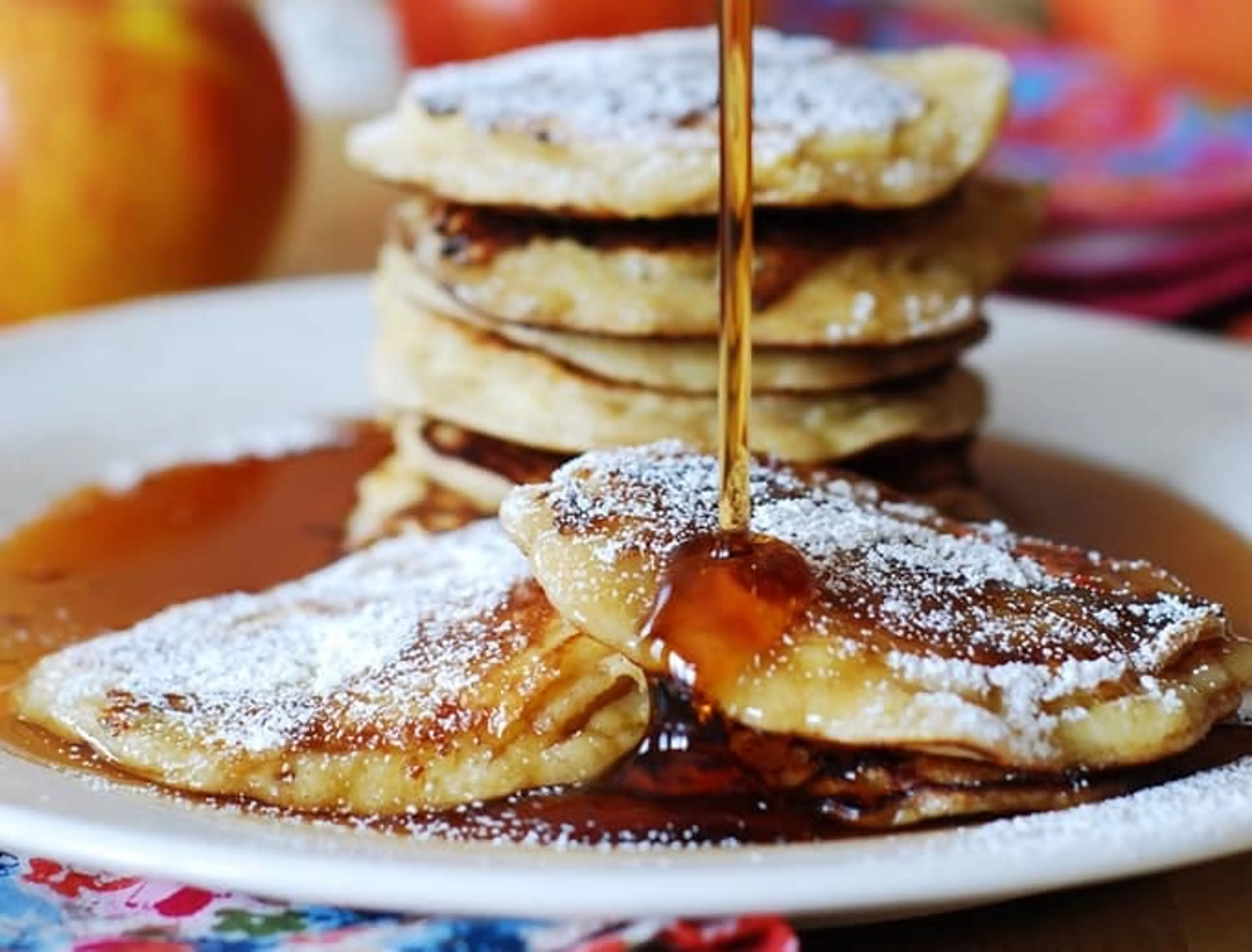 Apple Cinnamon Yogurt Pancakes