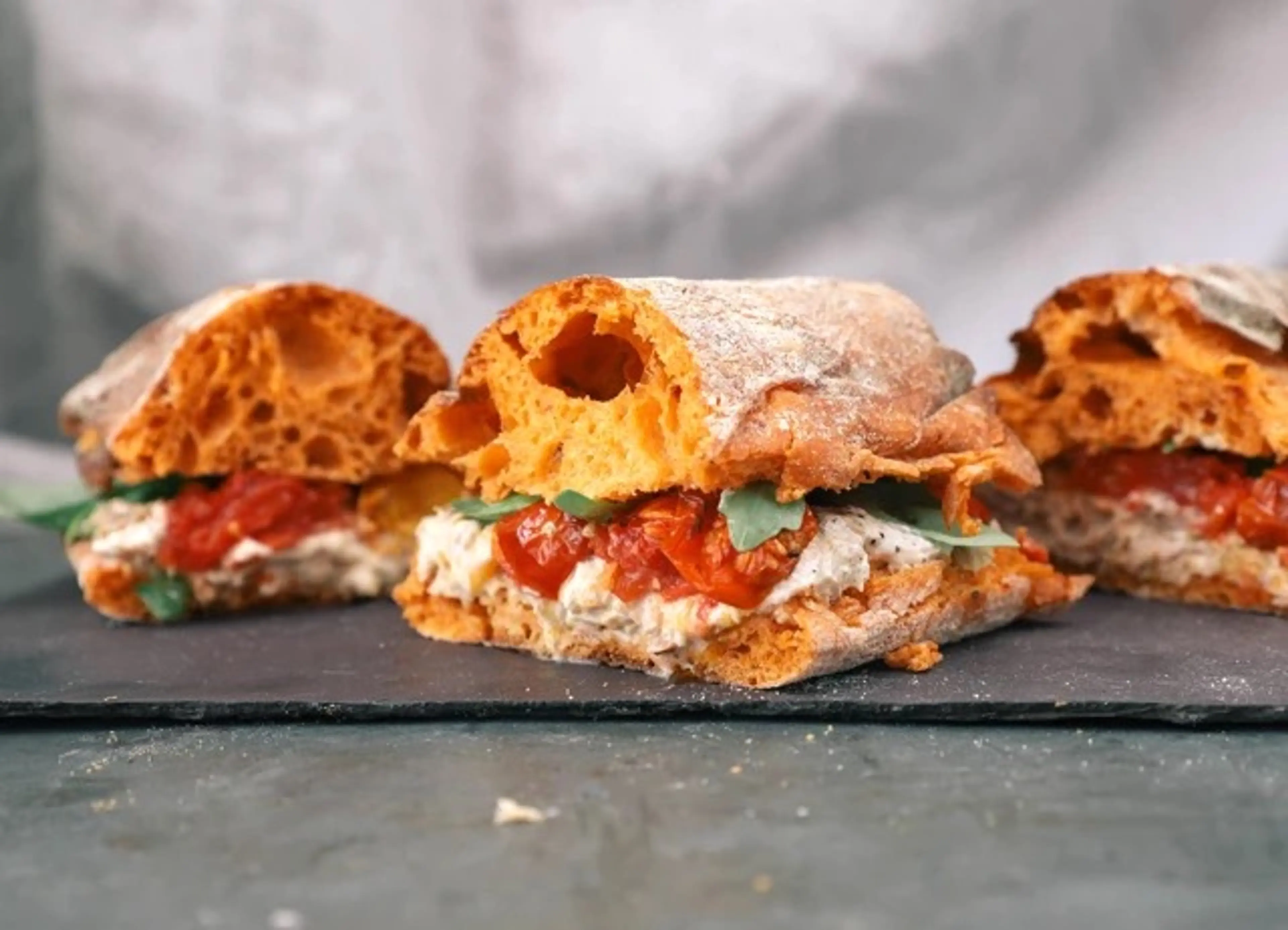 Tuna and roasted tomato ciabatta