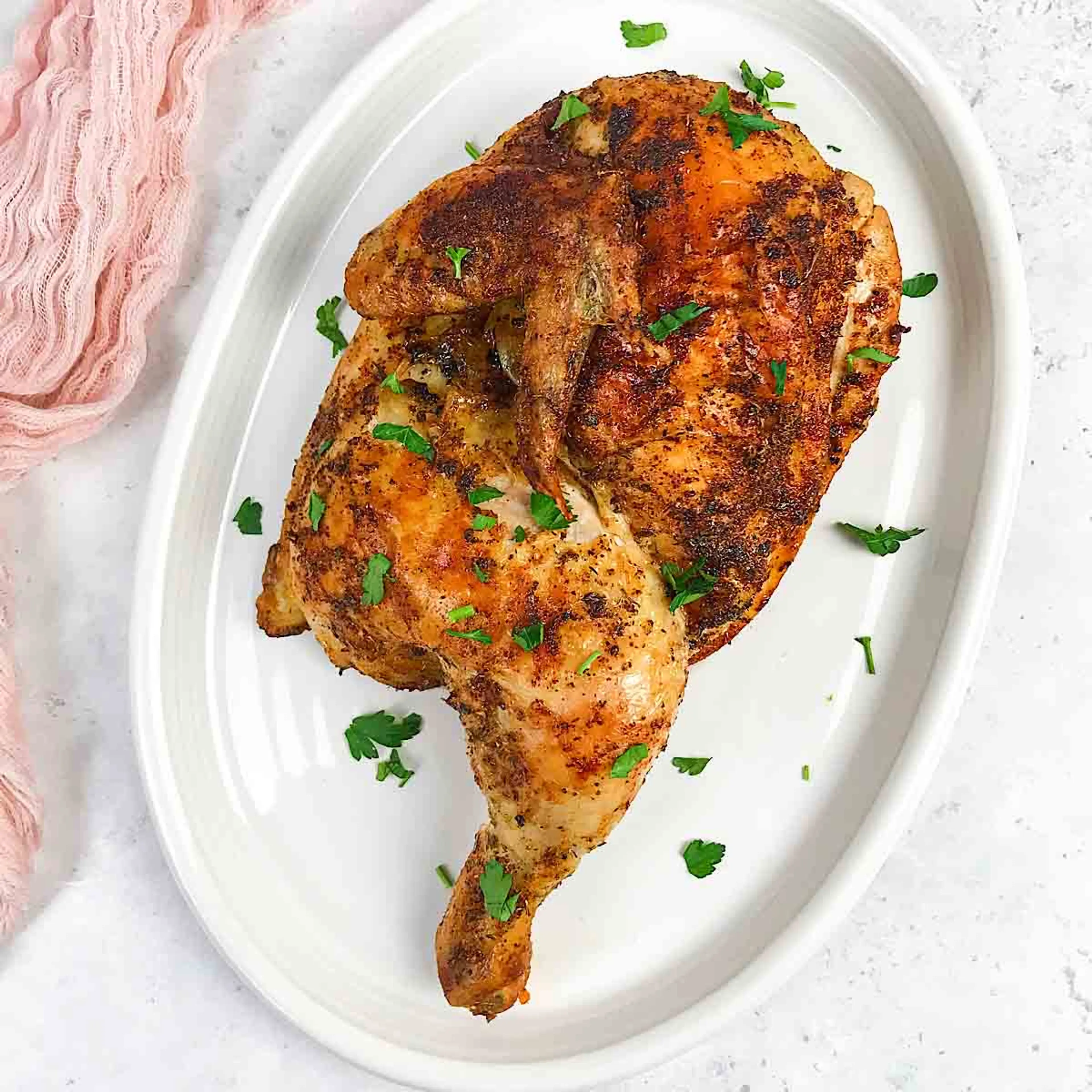 Air fryer half chicken recipe