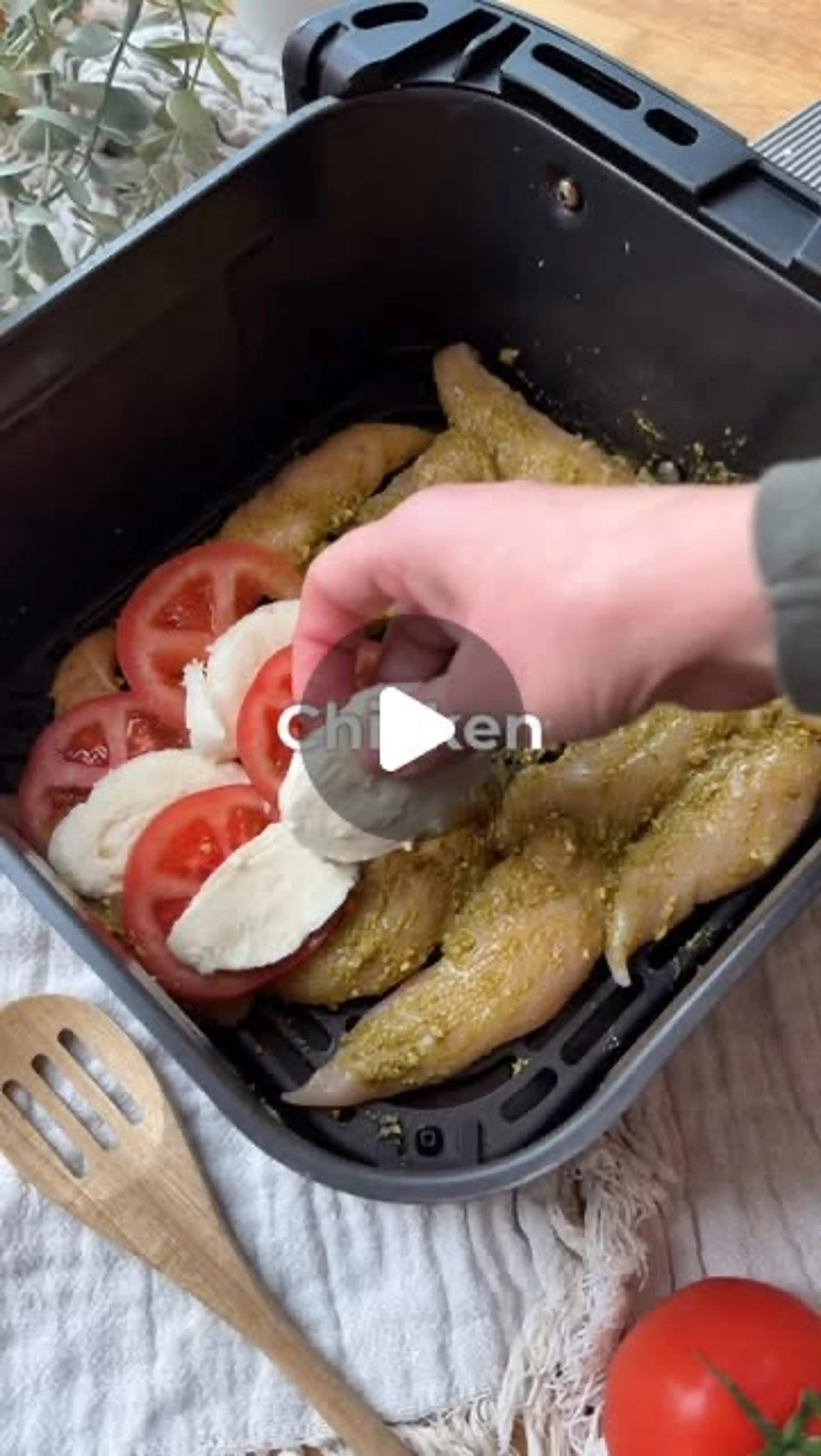 Airfryer Chicken Caprese - High Protein