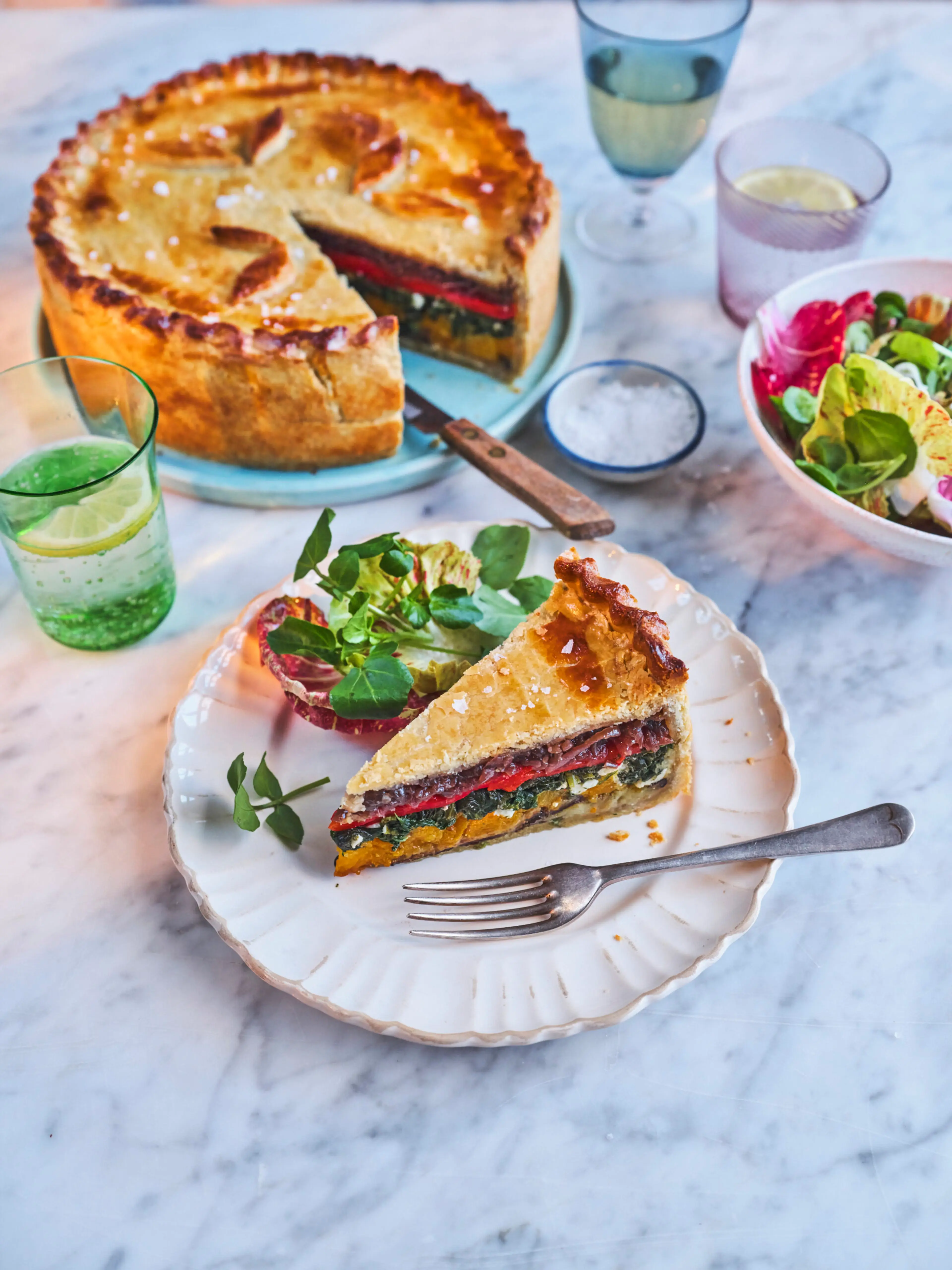 Layered Vegetable Picnic Pie