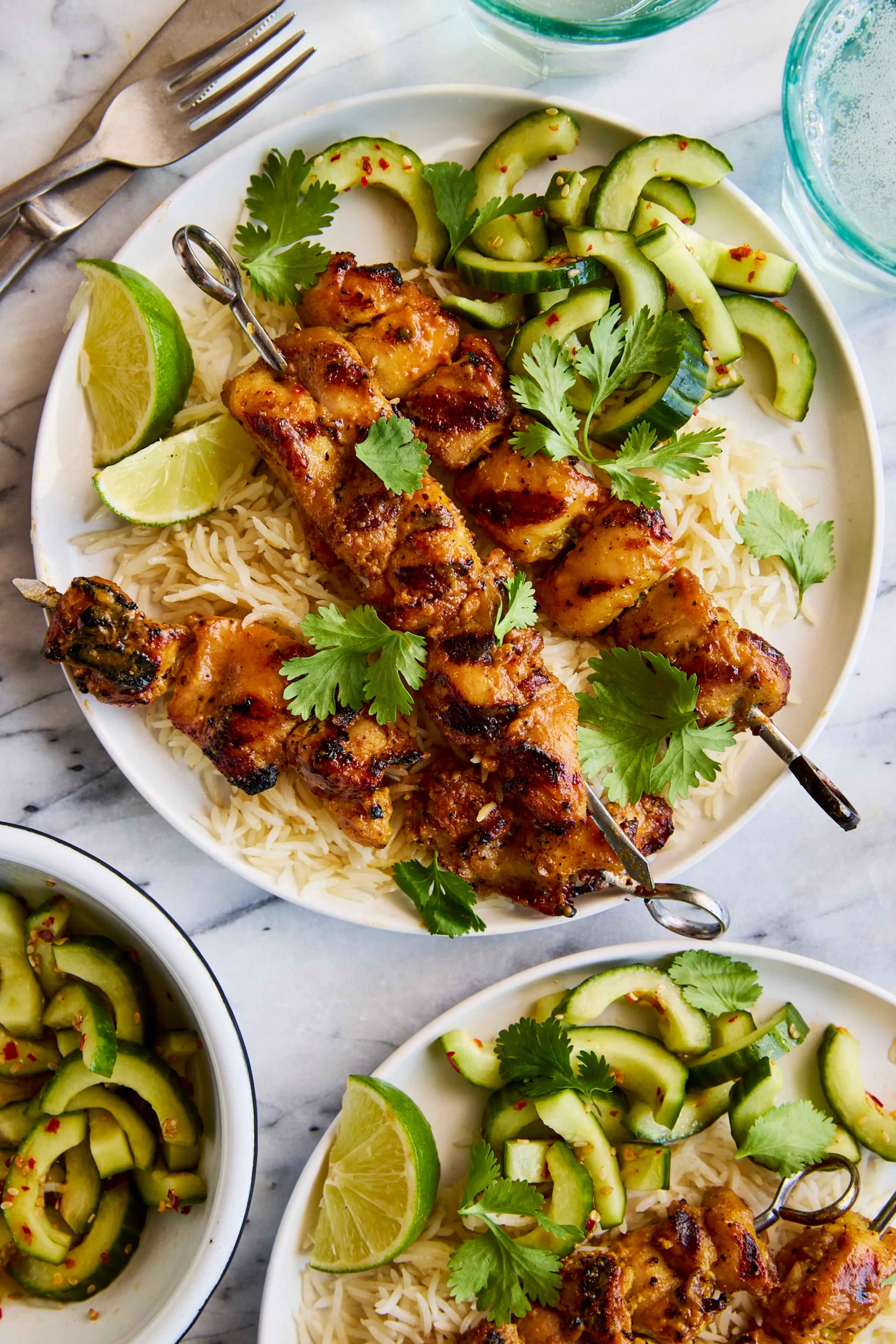 Peanut Chicken Kabobs