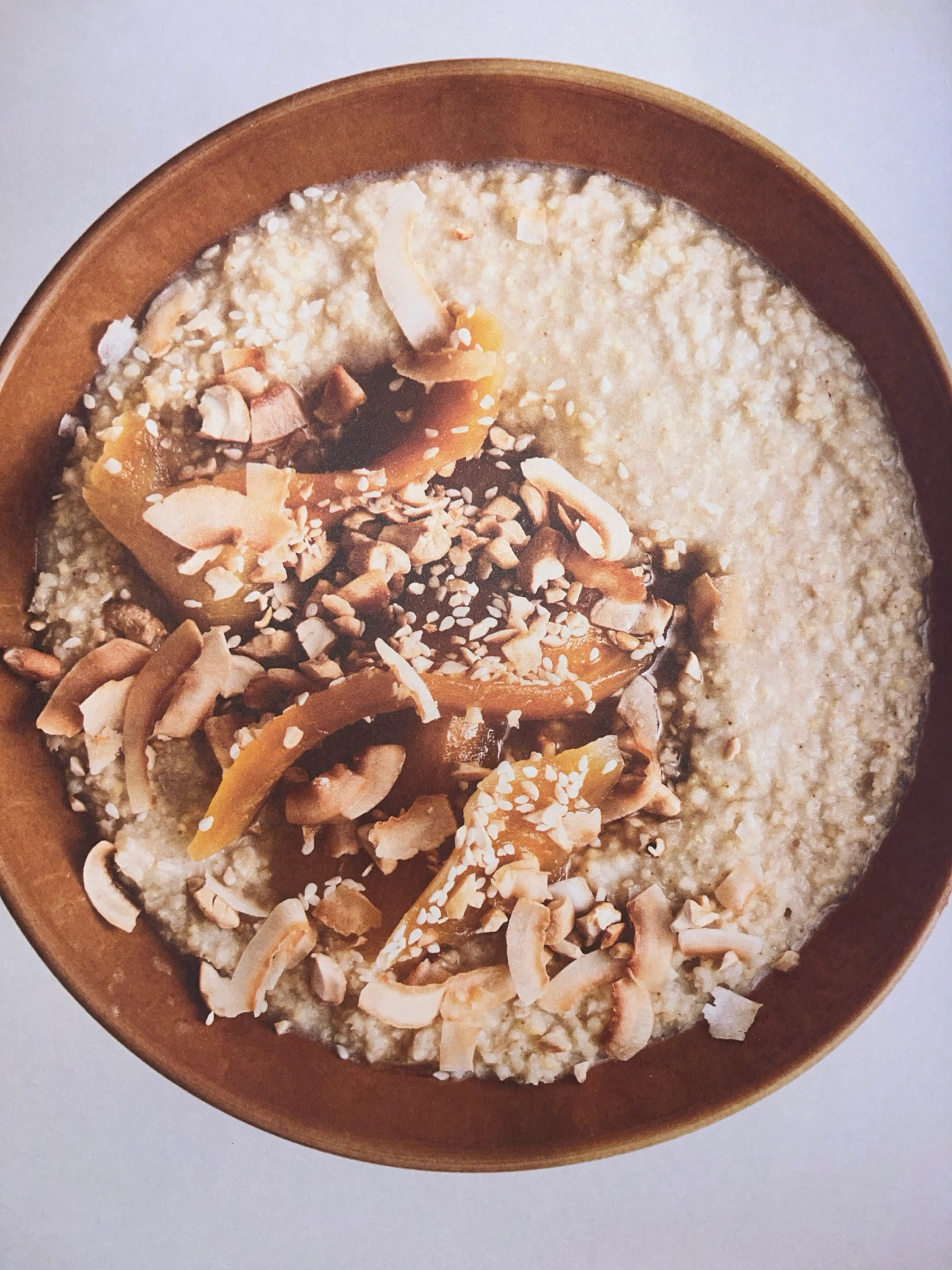 Millet Porridge with Coconut Milk + Mango