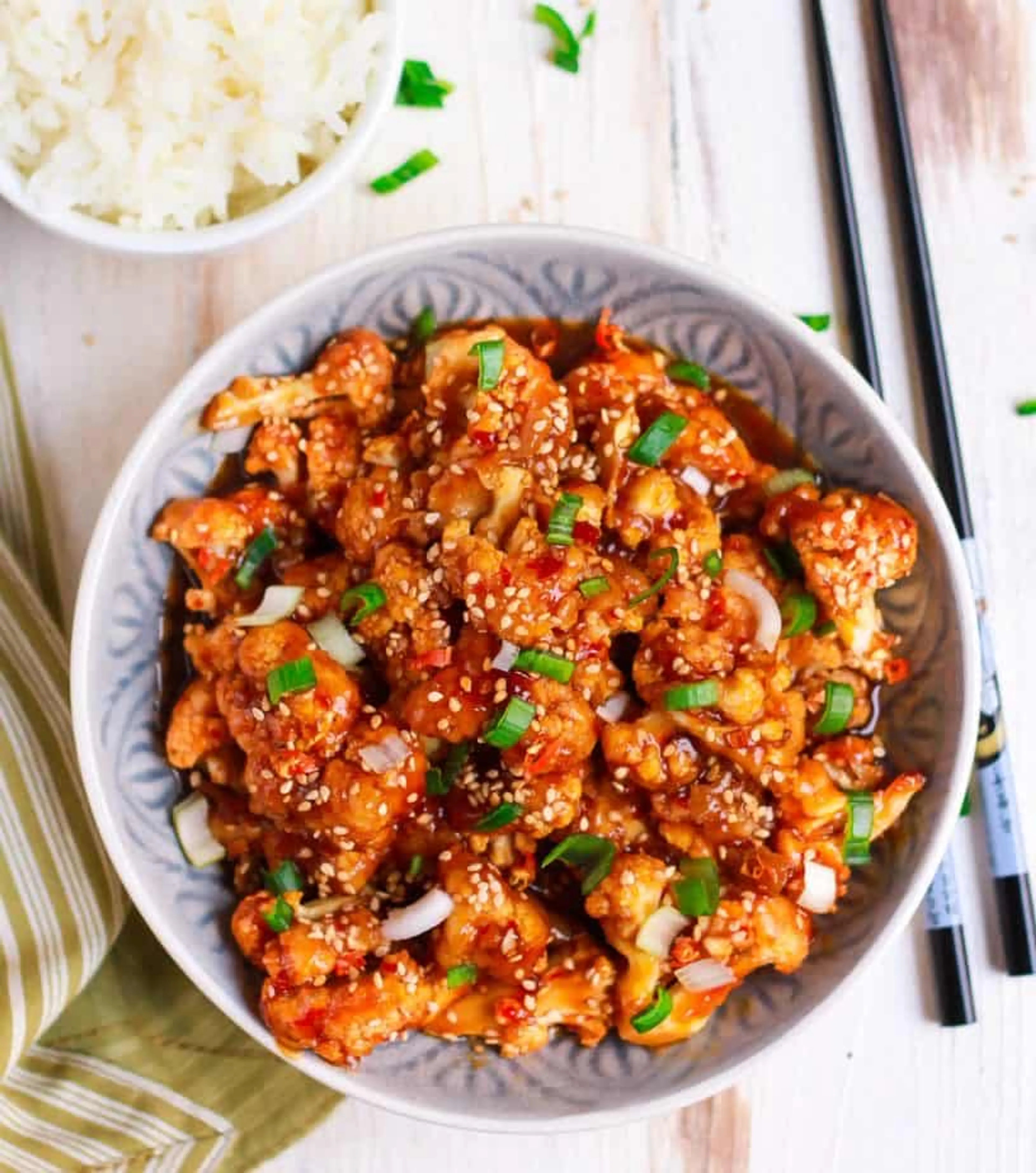 Sticky Sesame Cauliflower