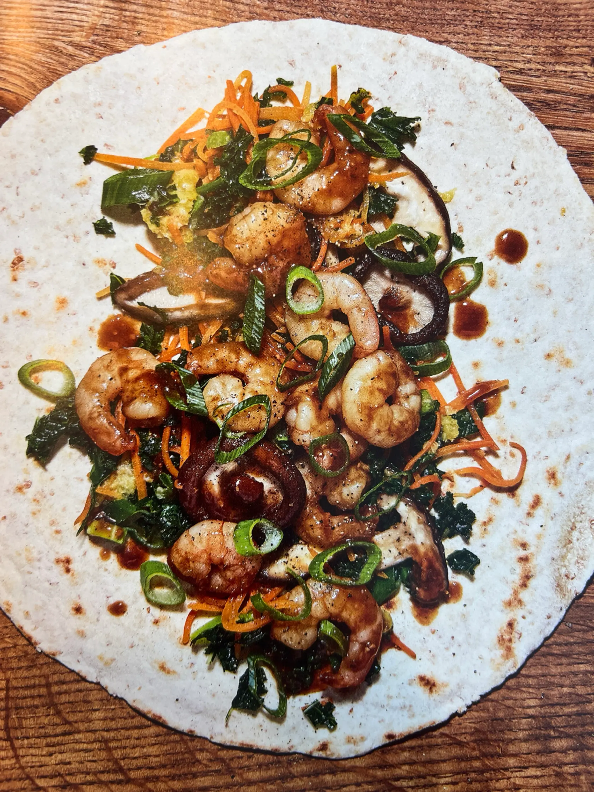 TORTILLA'S MET HOISIN-GARNALEN