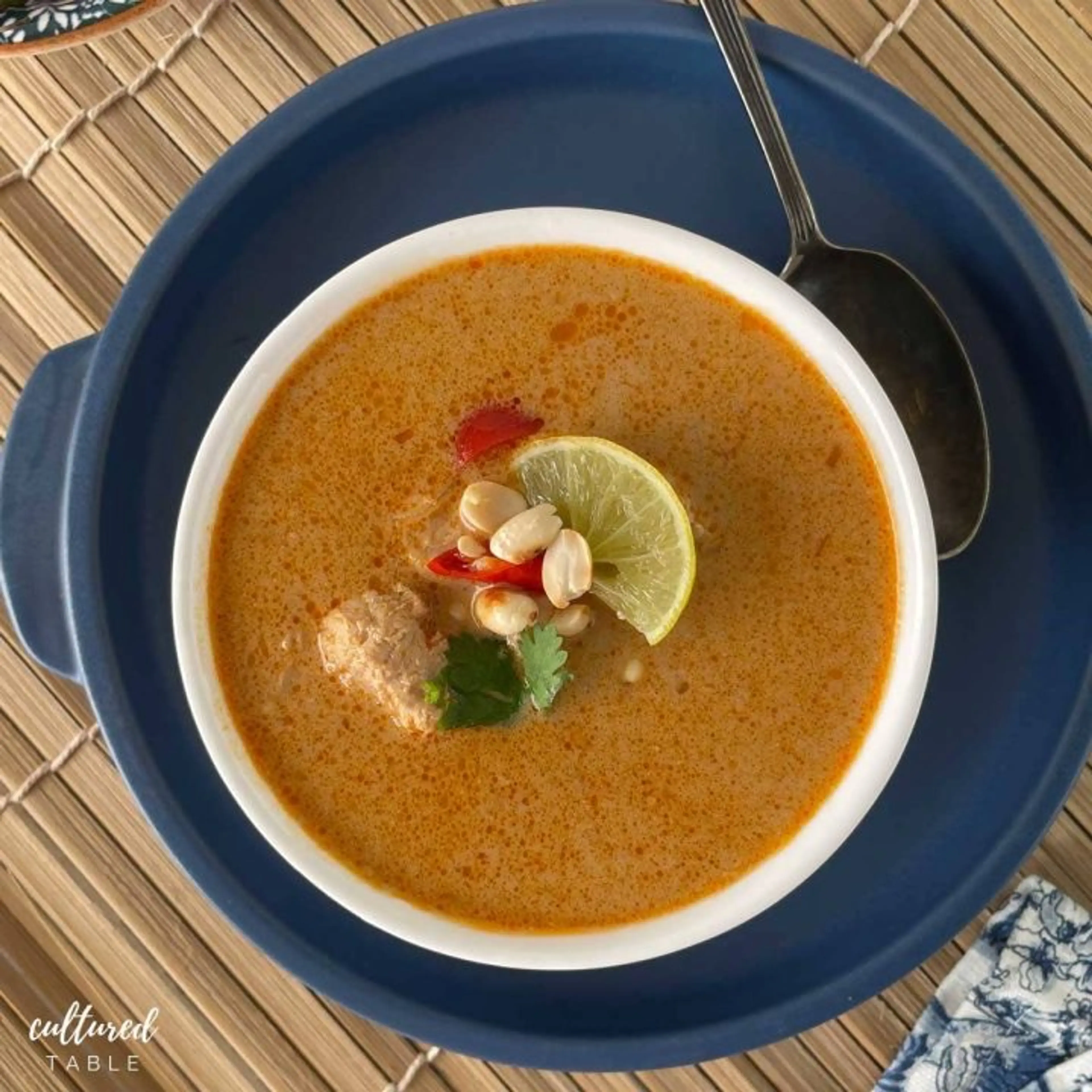 Thai Coconut Soup with Peanuts