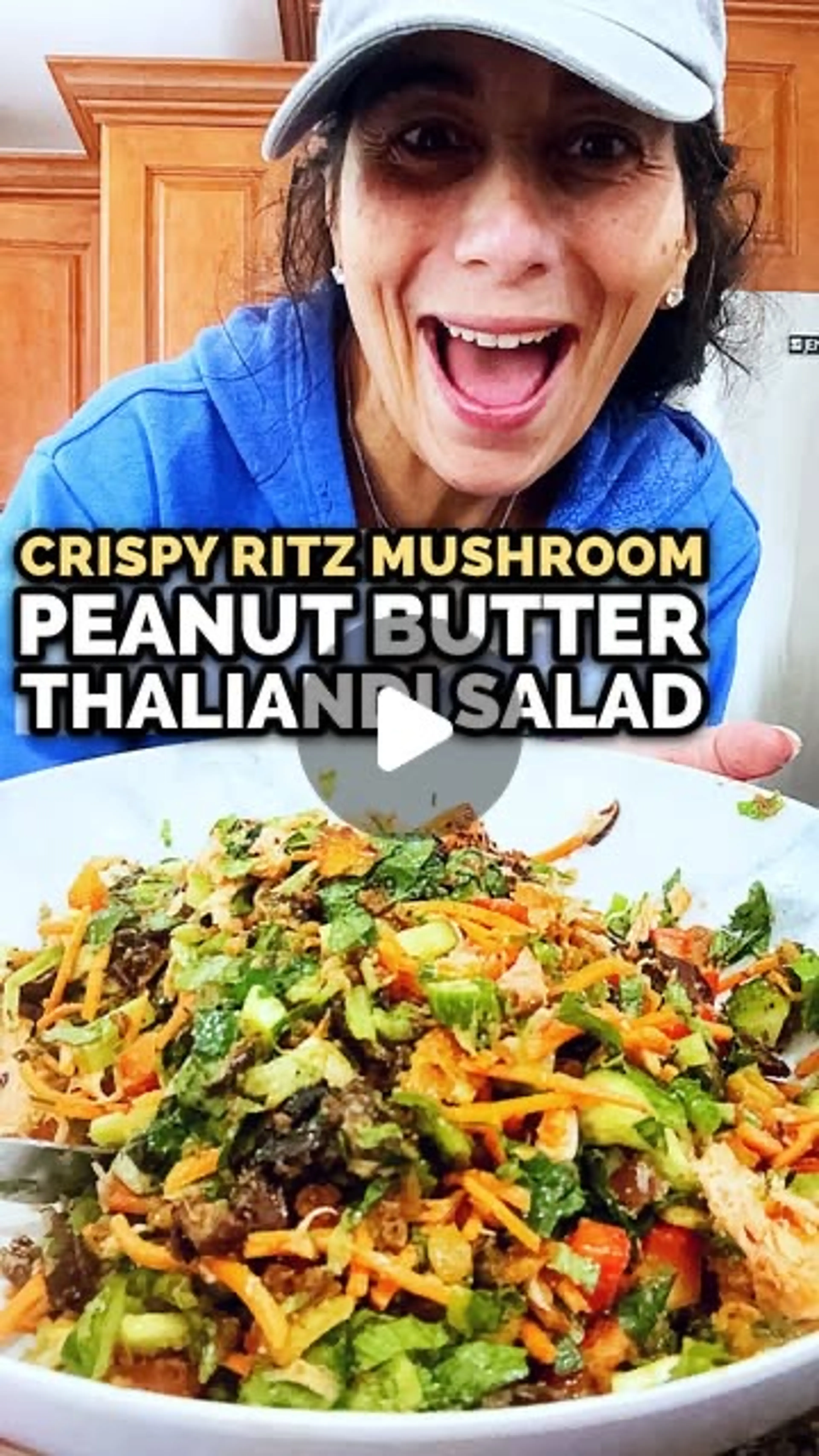 Crispy Ritz Mushroom Peanut Butter Thailandi Salad