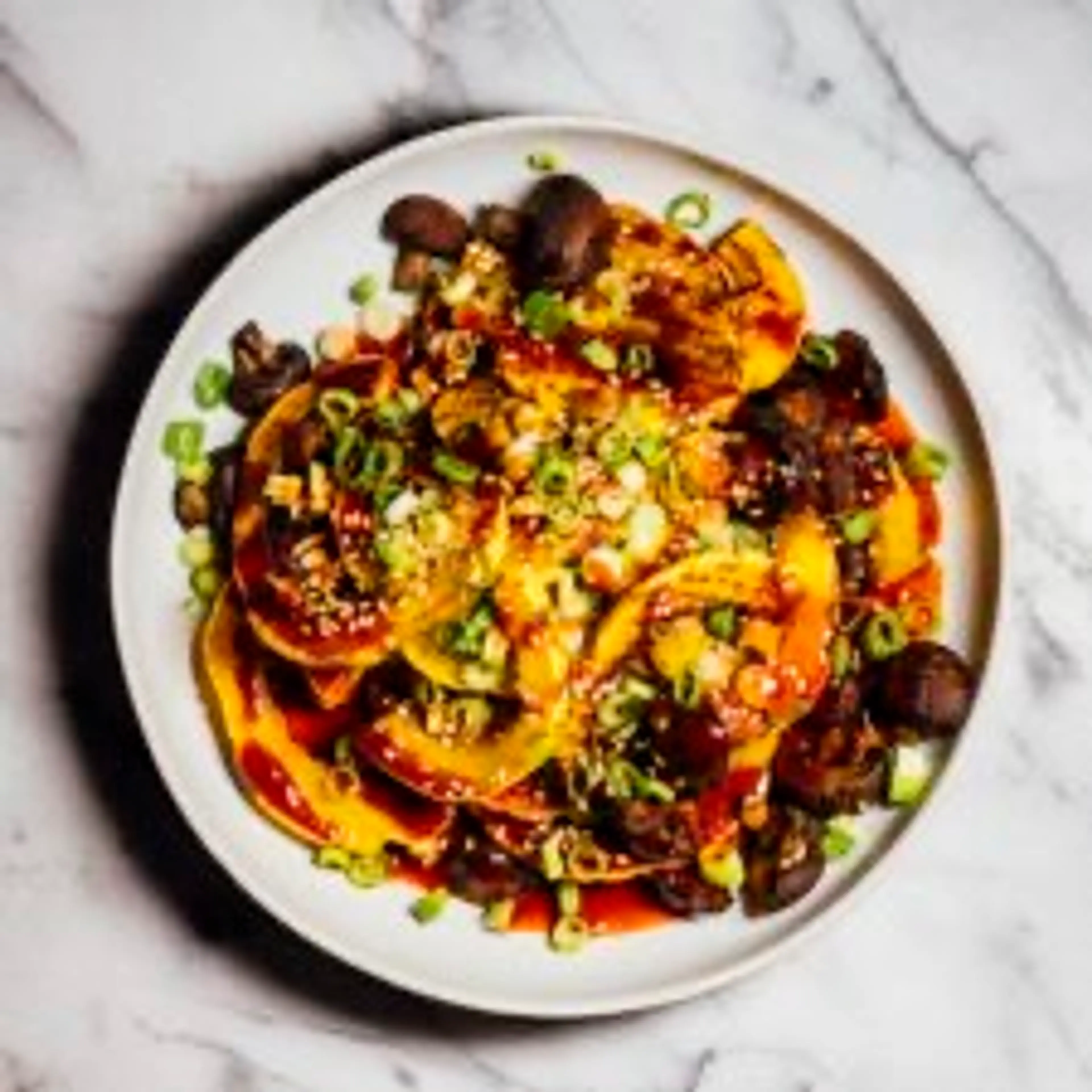 Roasted Delicata Squash with Gochujang