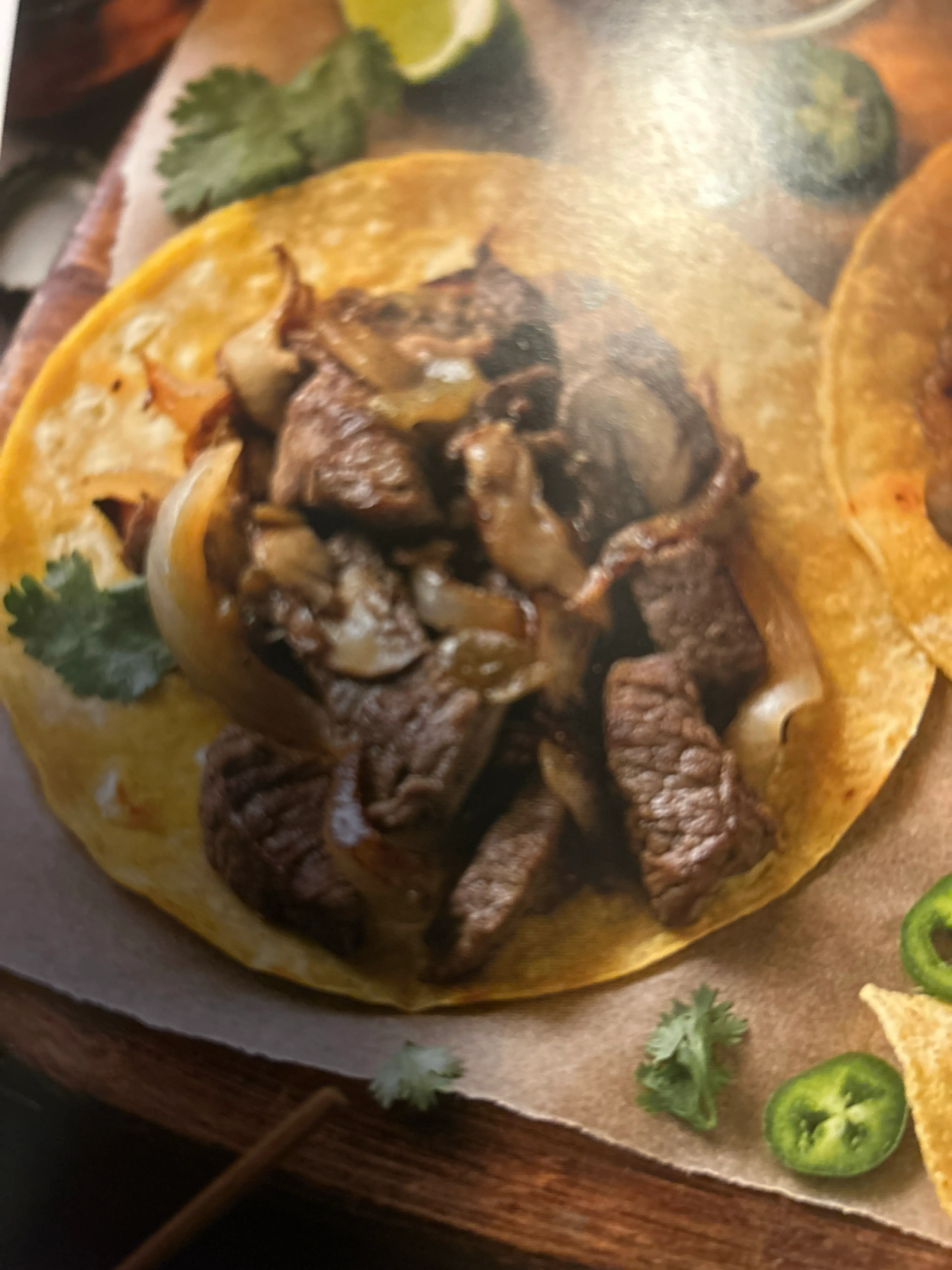 Steak and Mushroom Tacos with Green Chiles