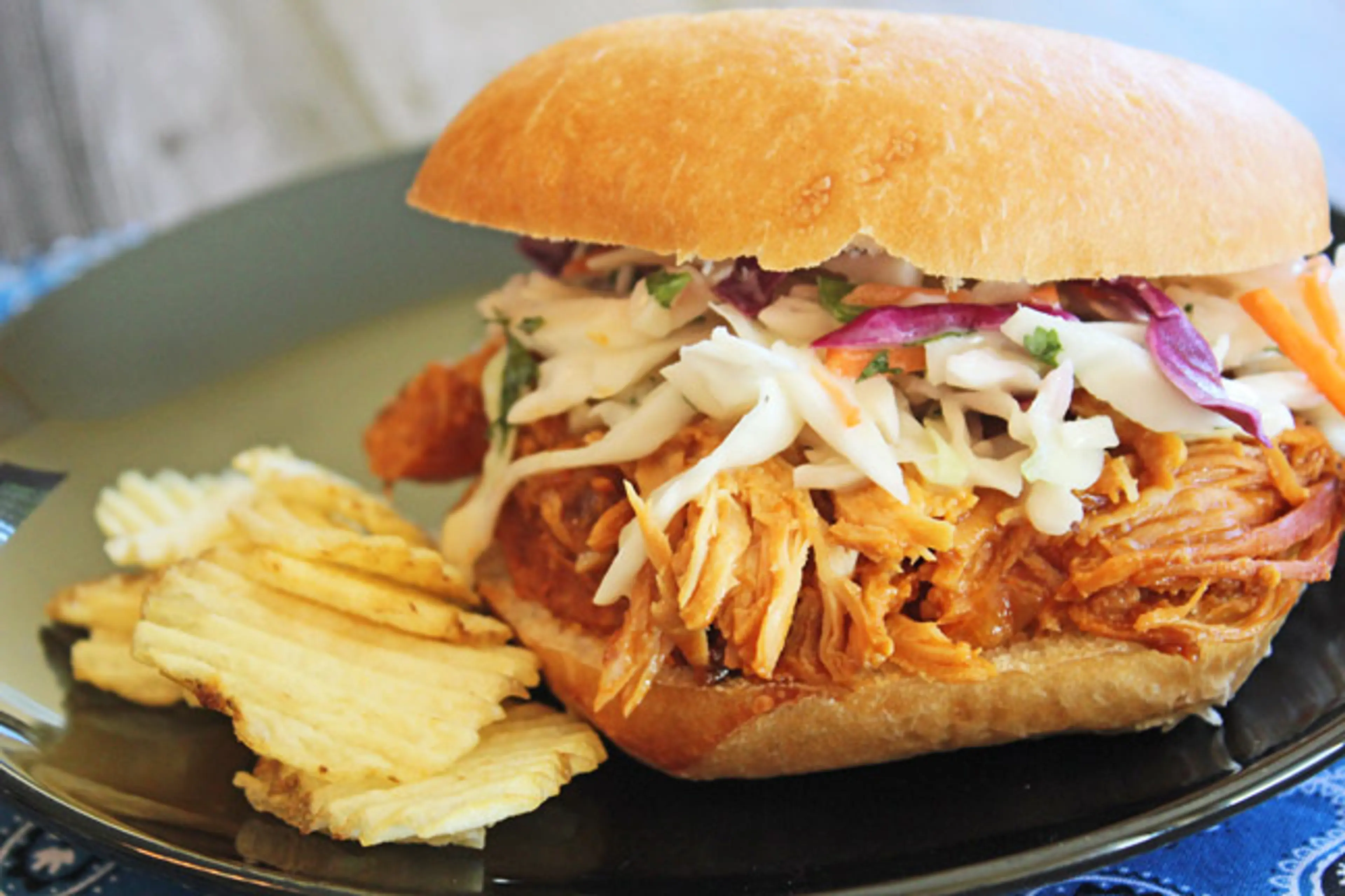 Crock Pot Pineapple Chicken Sandwiches