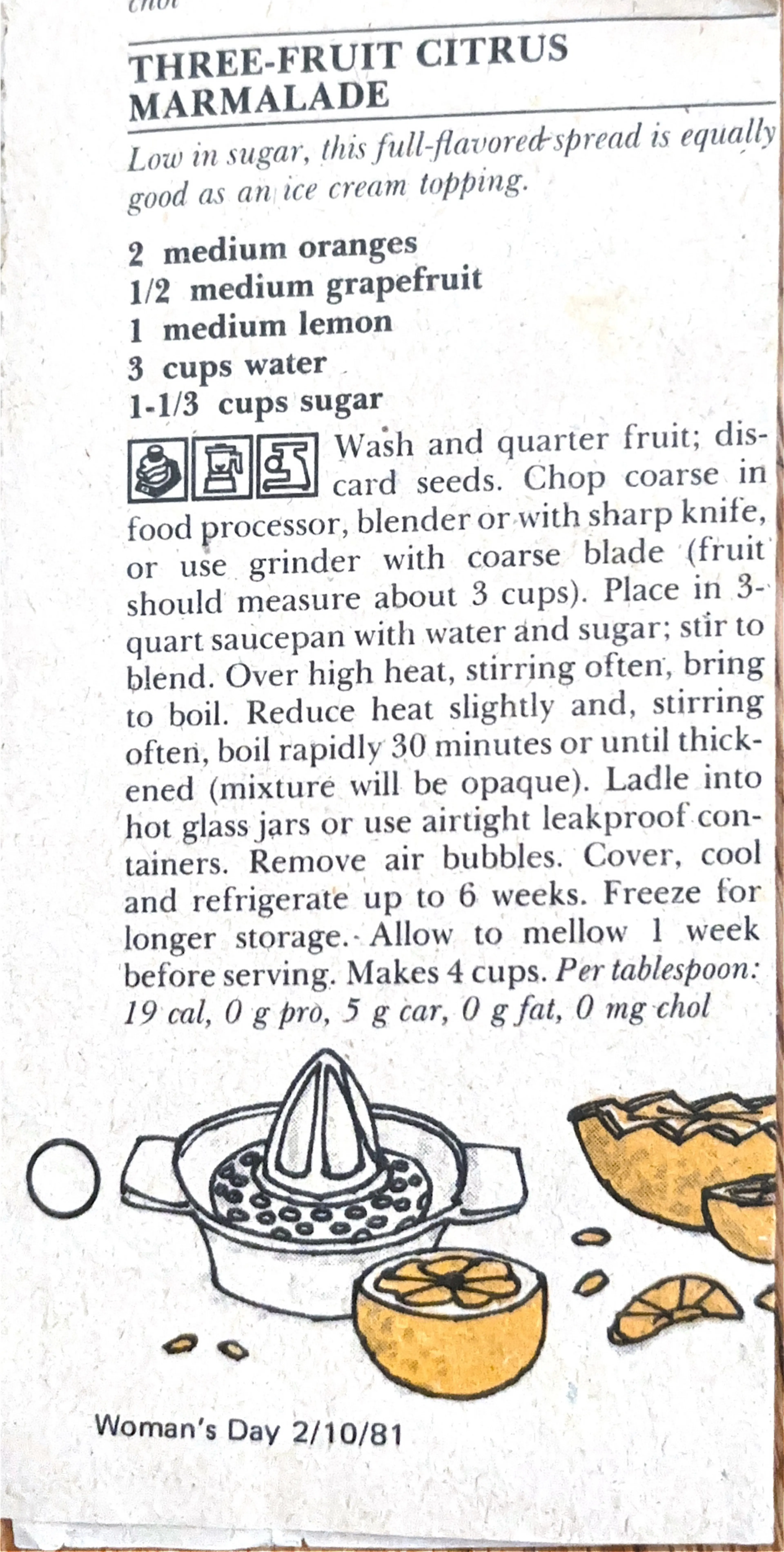 Three Fruit Citrus Marmalade