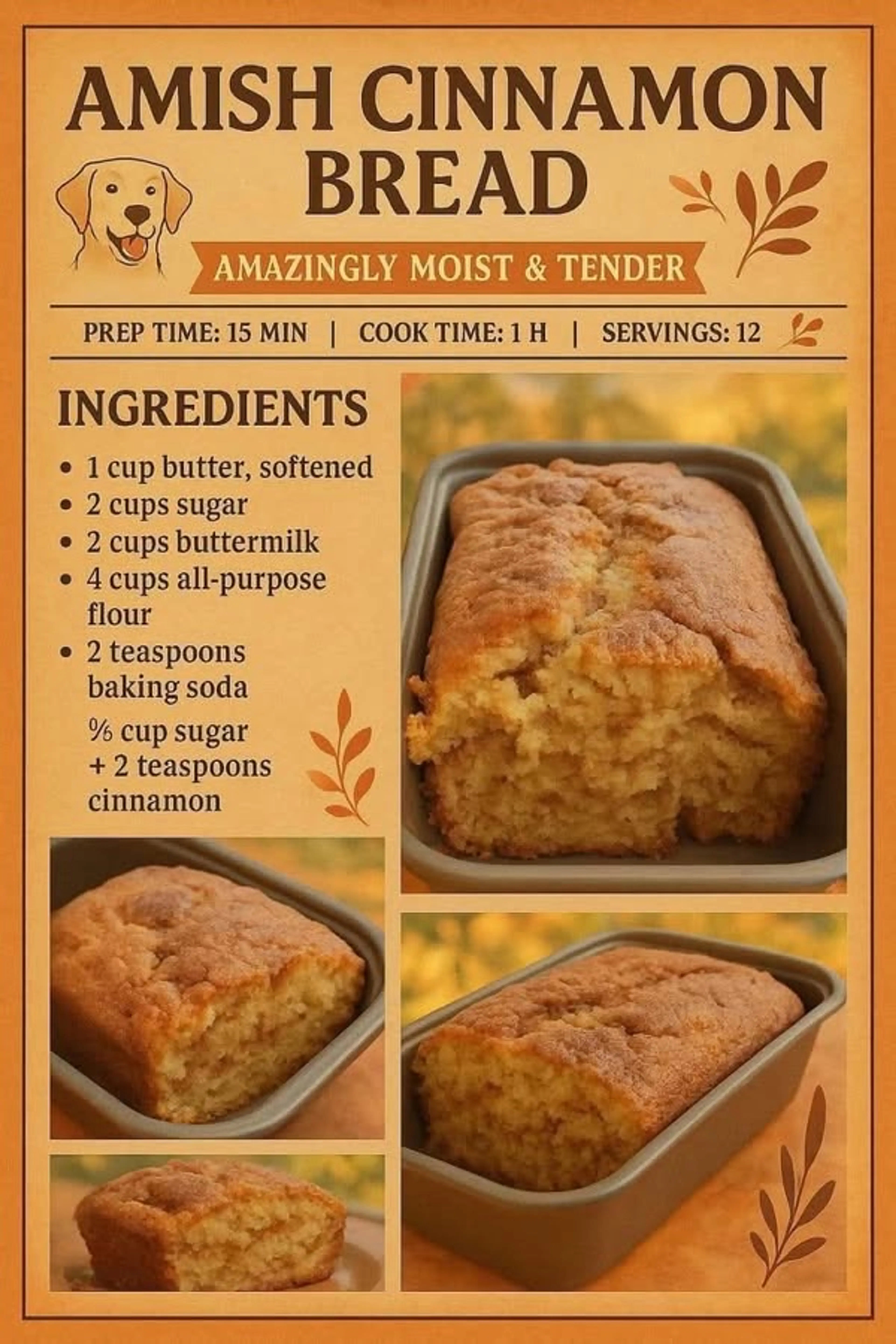 Amish Cinnamon Bread
