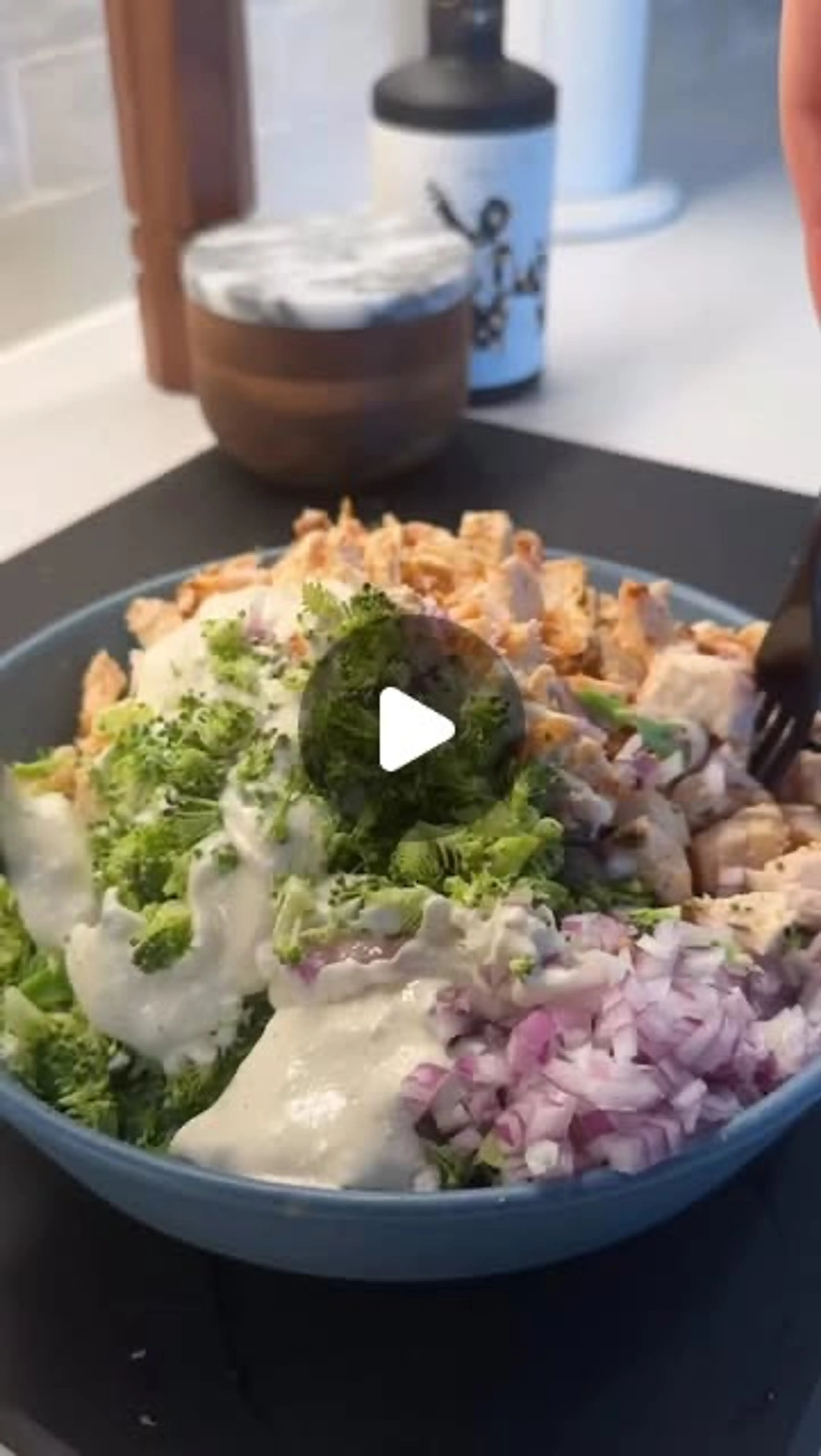 Yes or No? Garlicky Feta Chicken Salad