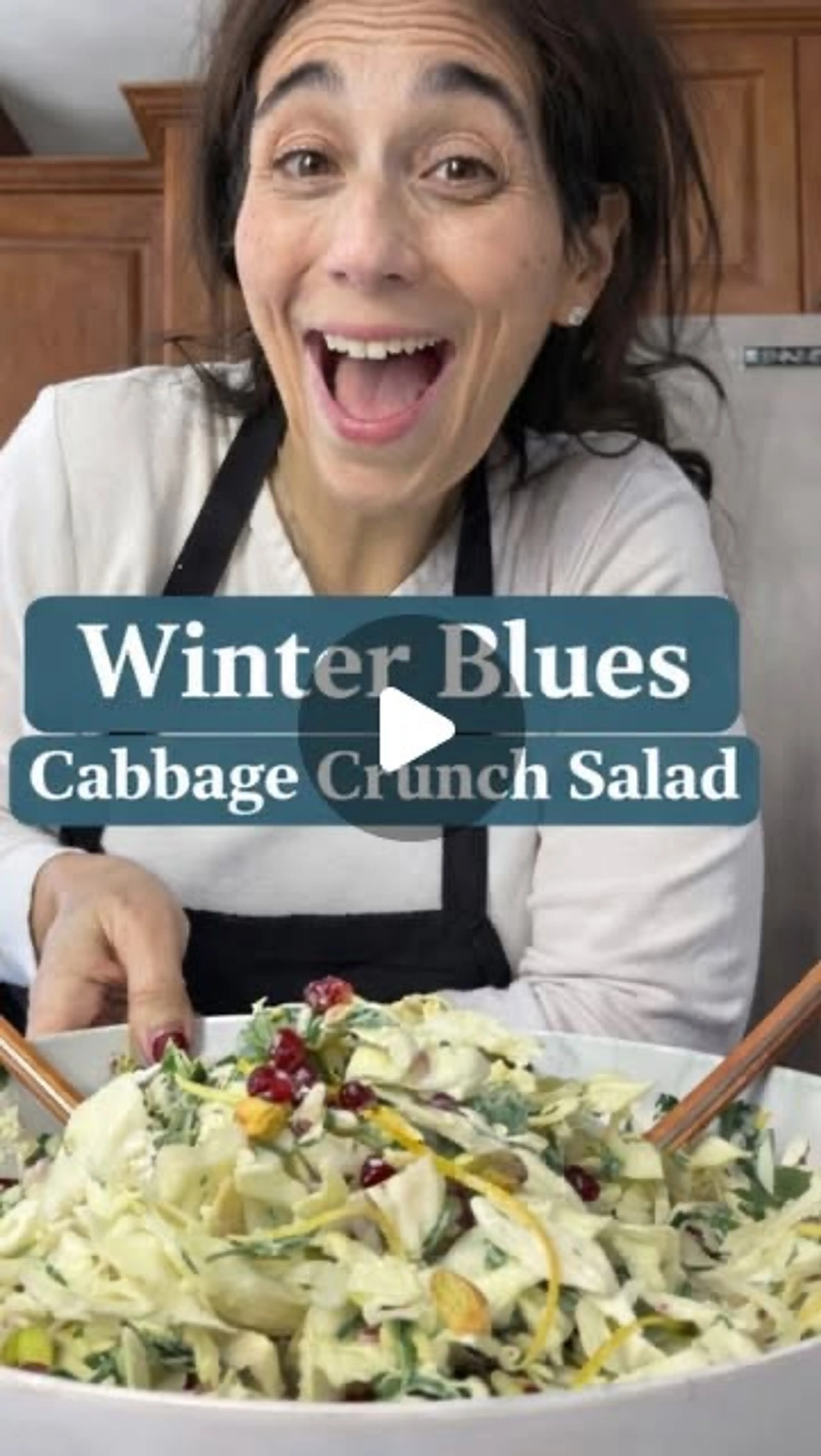 Winter Blues Cabbage Crunch Salad