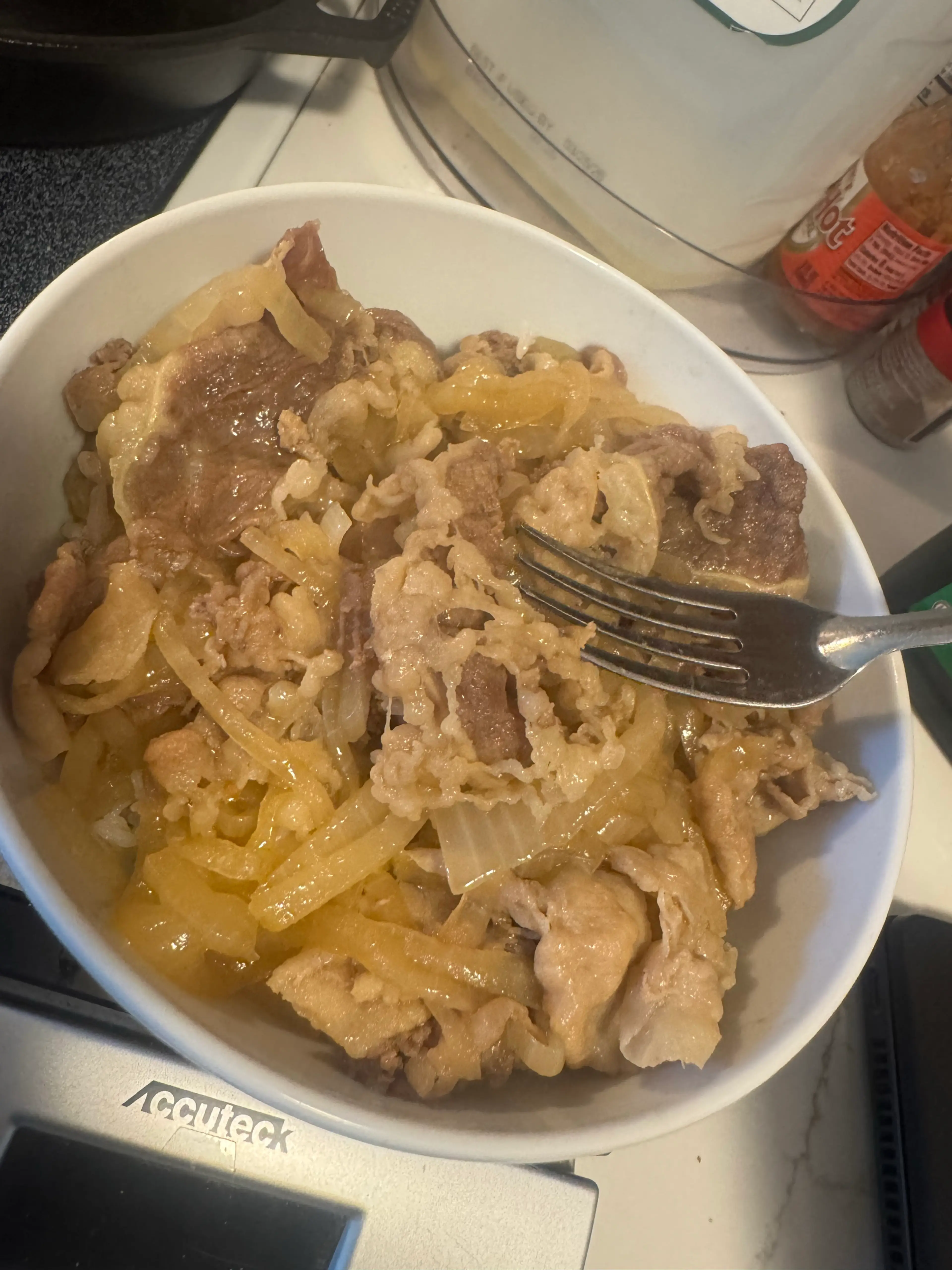 Gyudon (Japanese Beef & Rice Bowls) Pork Belly Slices Good T