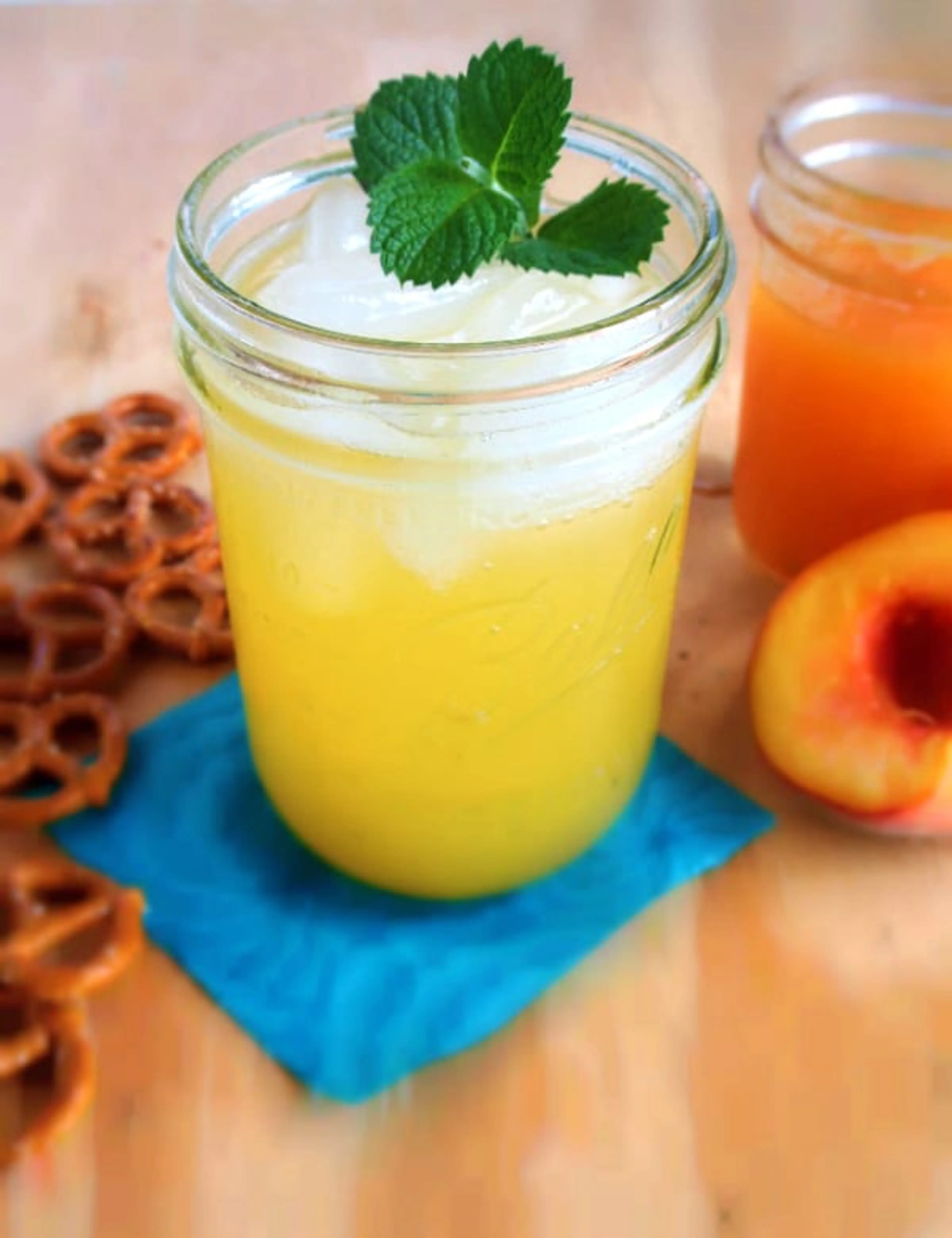 Homemade Peach Soda Pop
