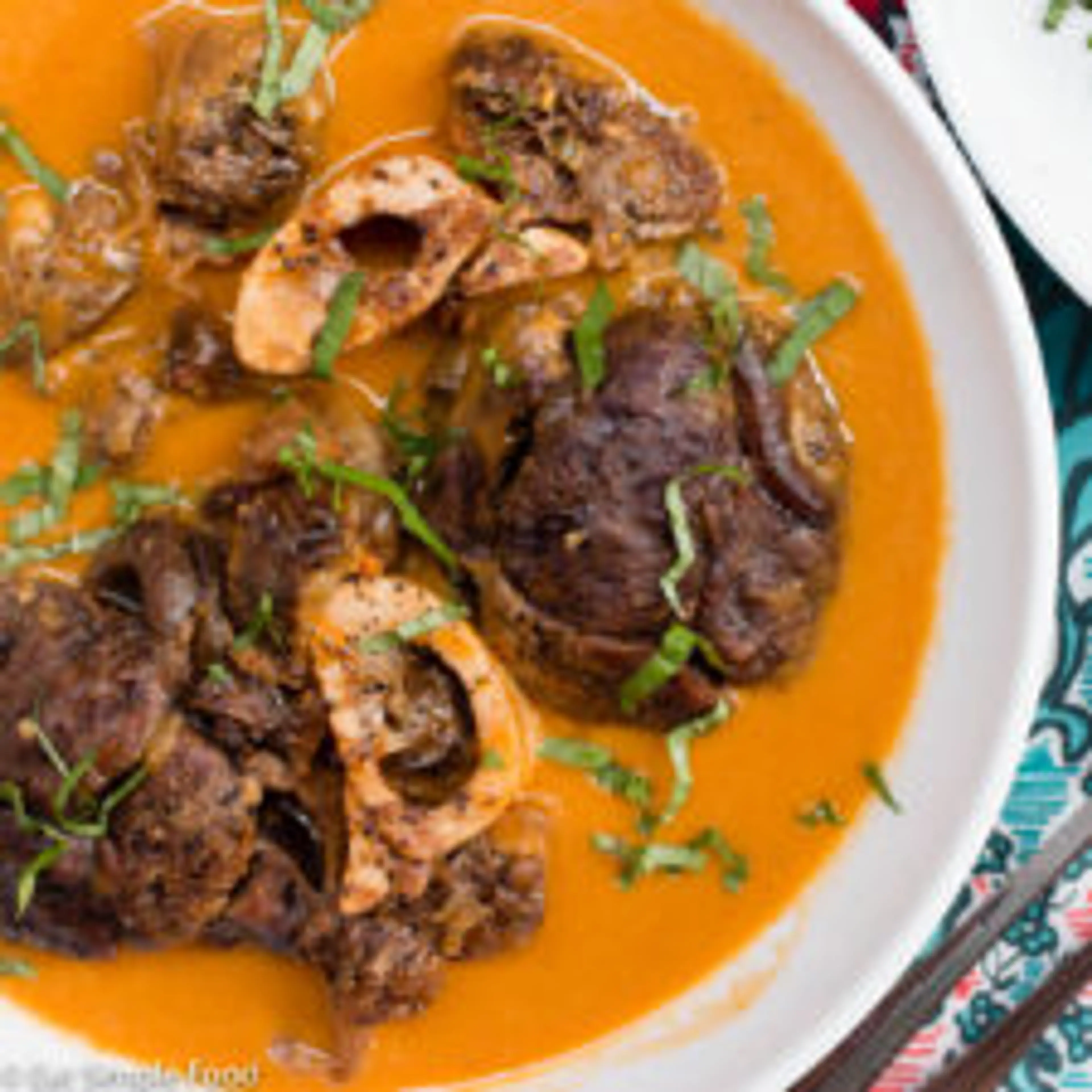 Osso Buco (Veal Shanks) in Vegetable Puree