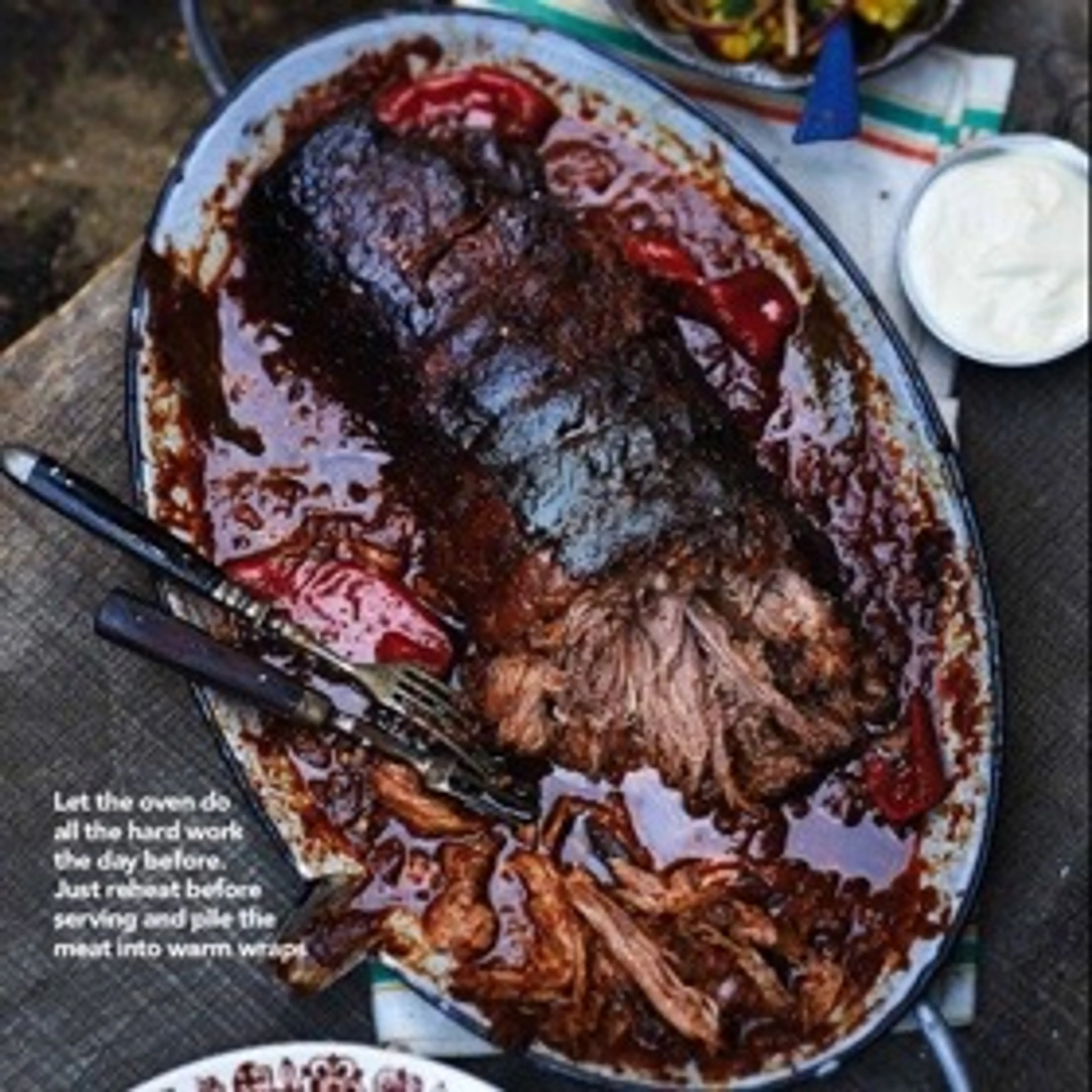 Pulled firecracker brisket
