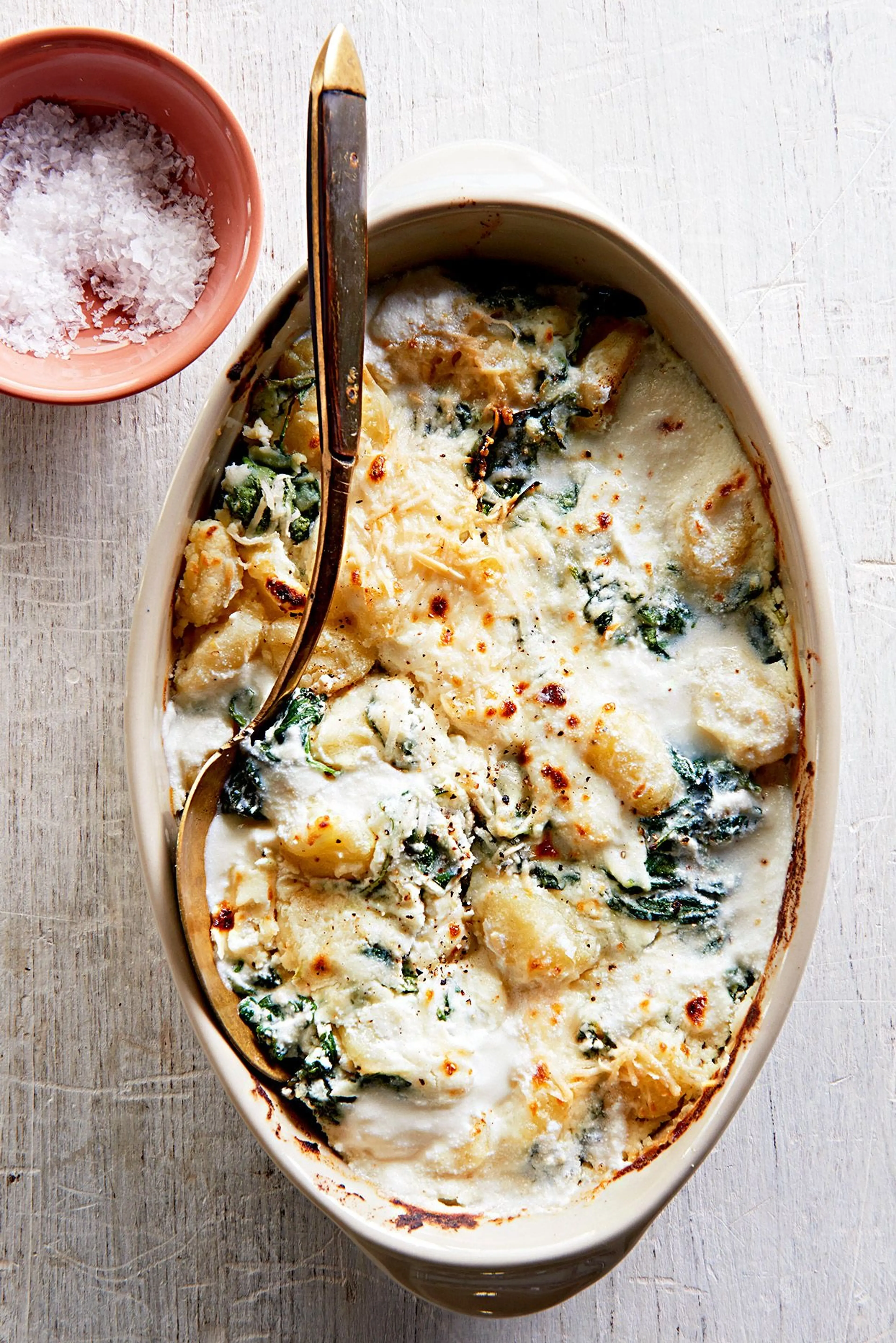 Cheesy Baked Gnocchi with Kale