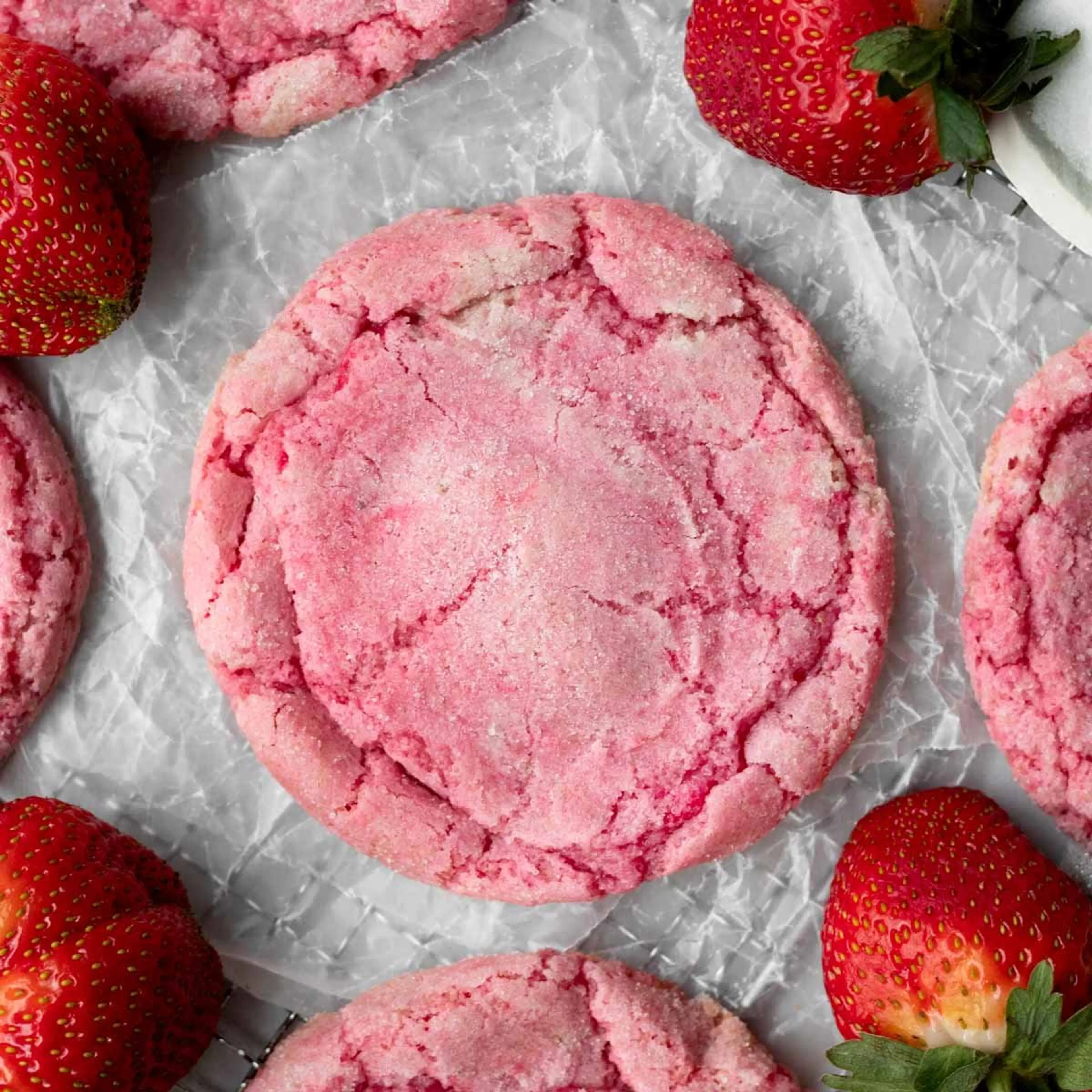 Strawberry Sugar Cookies
