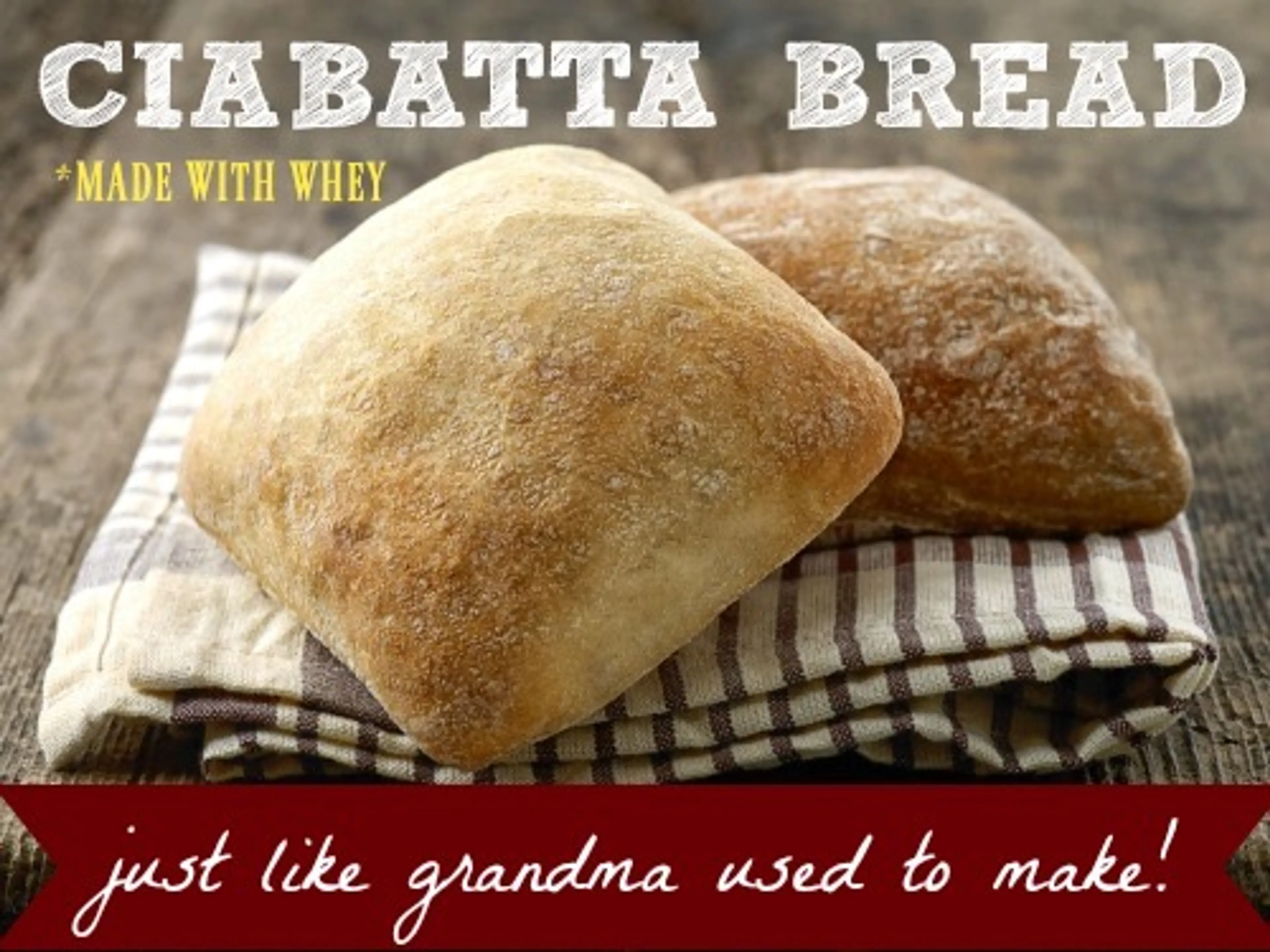 Grandma’s Ciabatta Bread Made From Whey