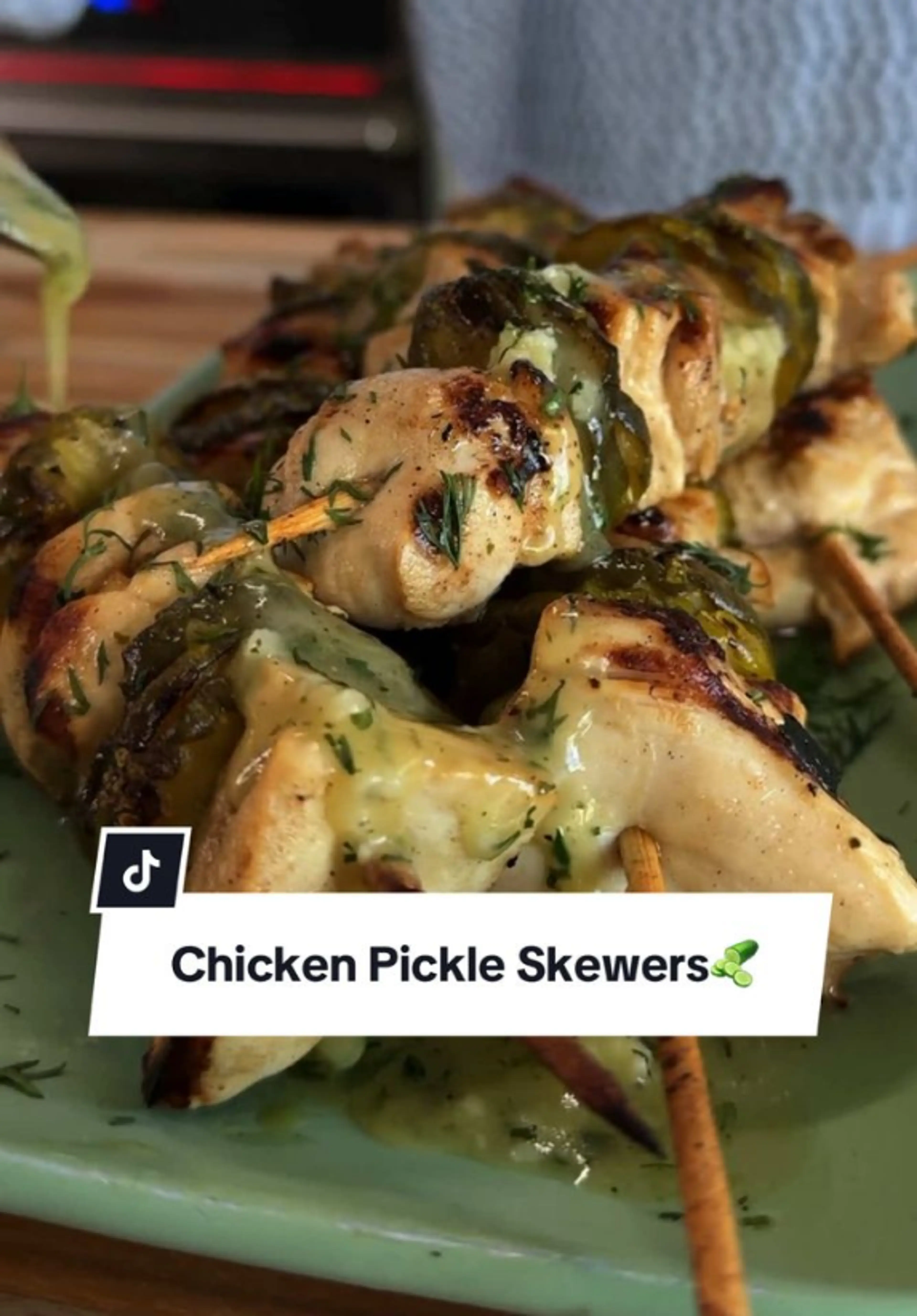 Pickle Chicken Skewers