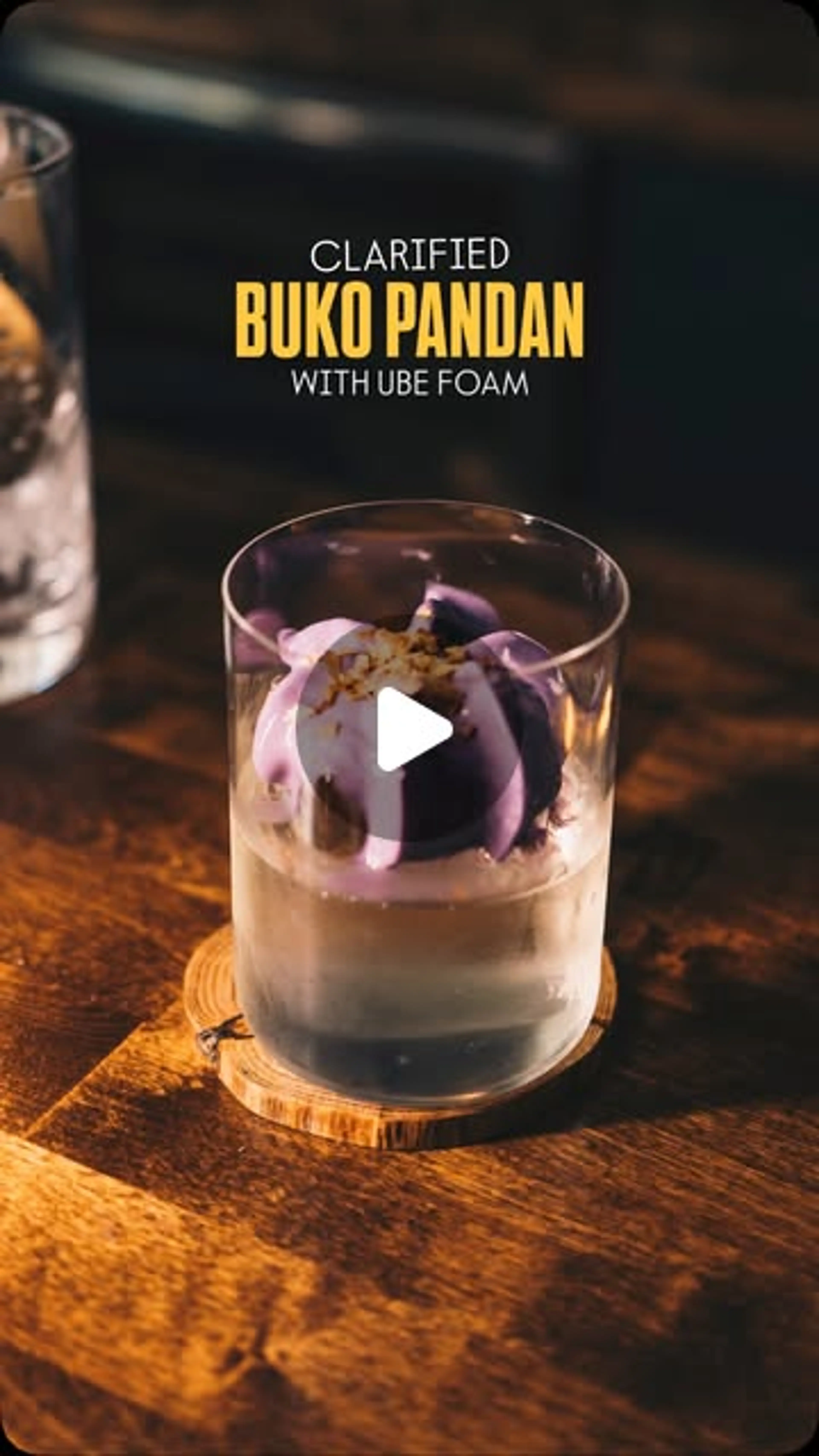 BUKO PANDAN (CLARIFIED) W/ UBE FOAM
