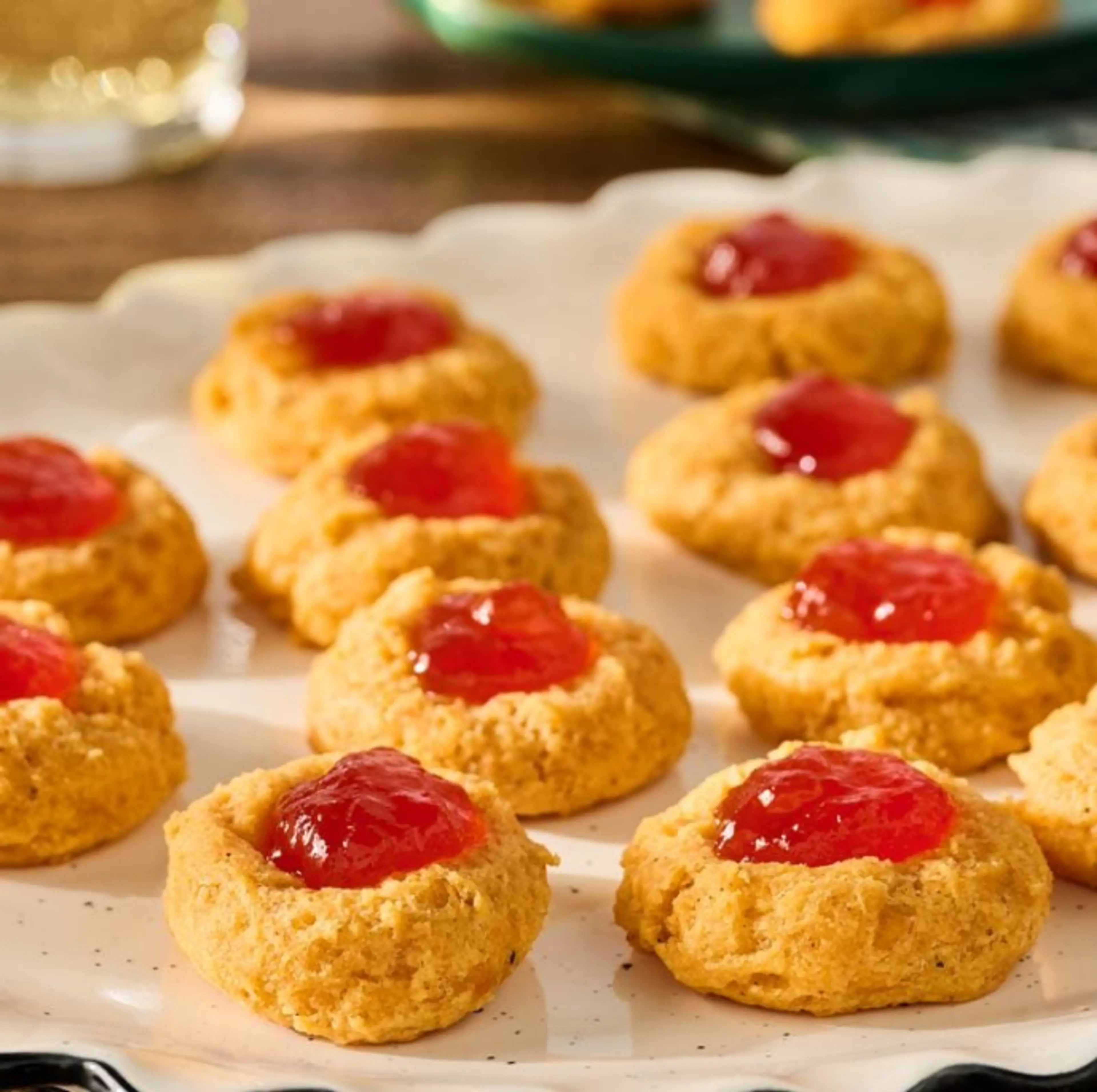 Pimento Cheese Thumbprint Crackers