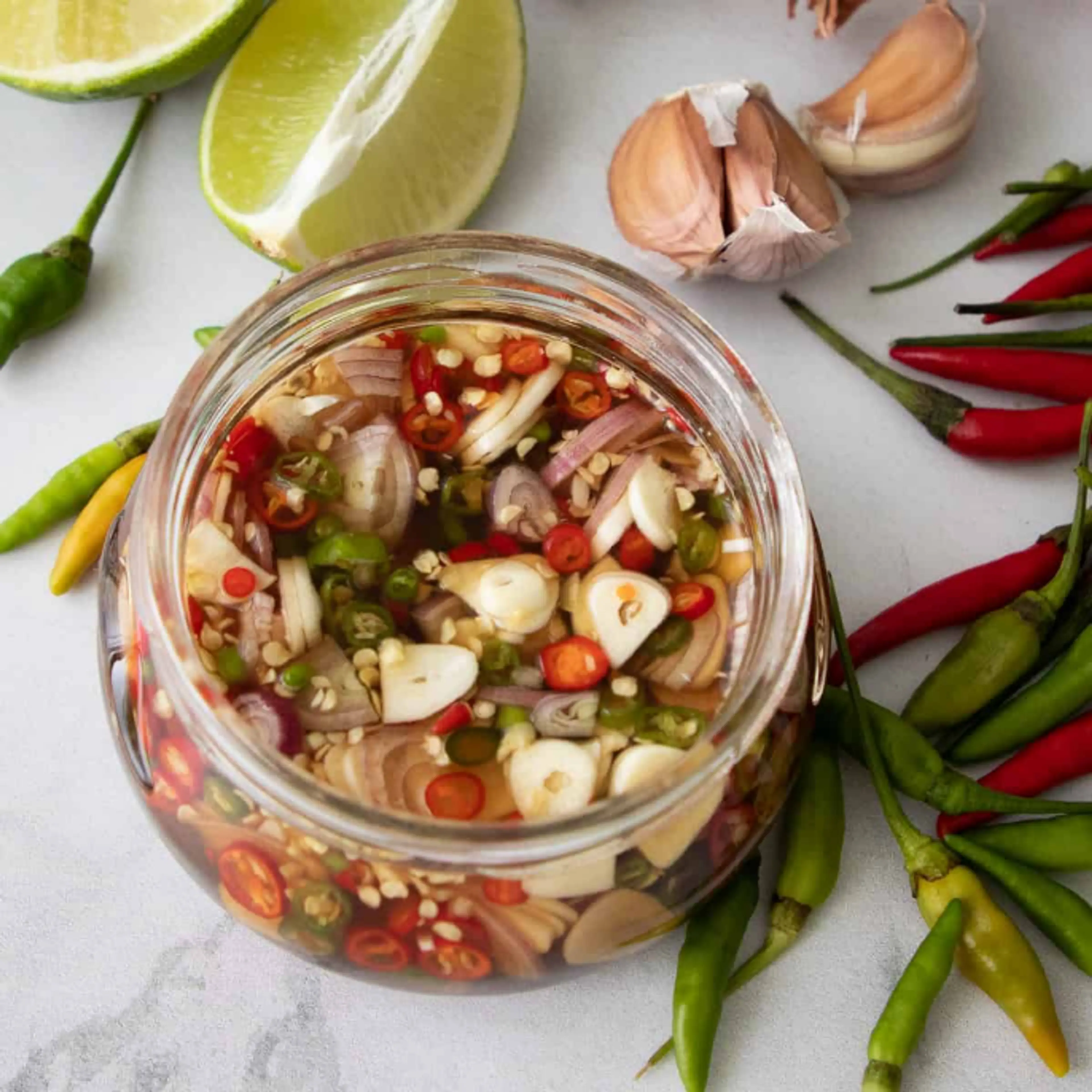 Prik Nam Pla (Fish Sauce & Chilies Condiment)