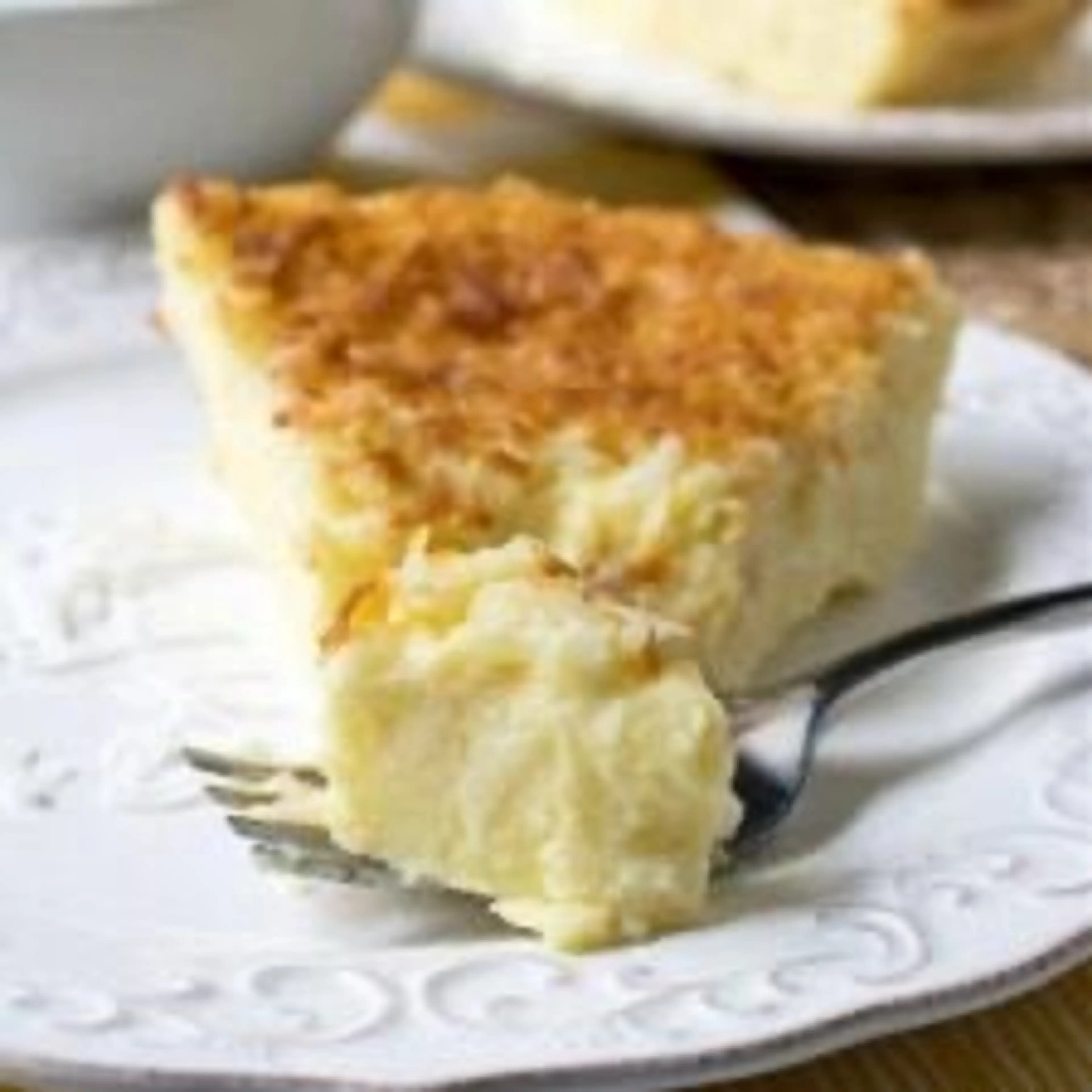 Crustless Coconut Custard Pie