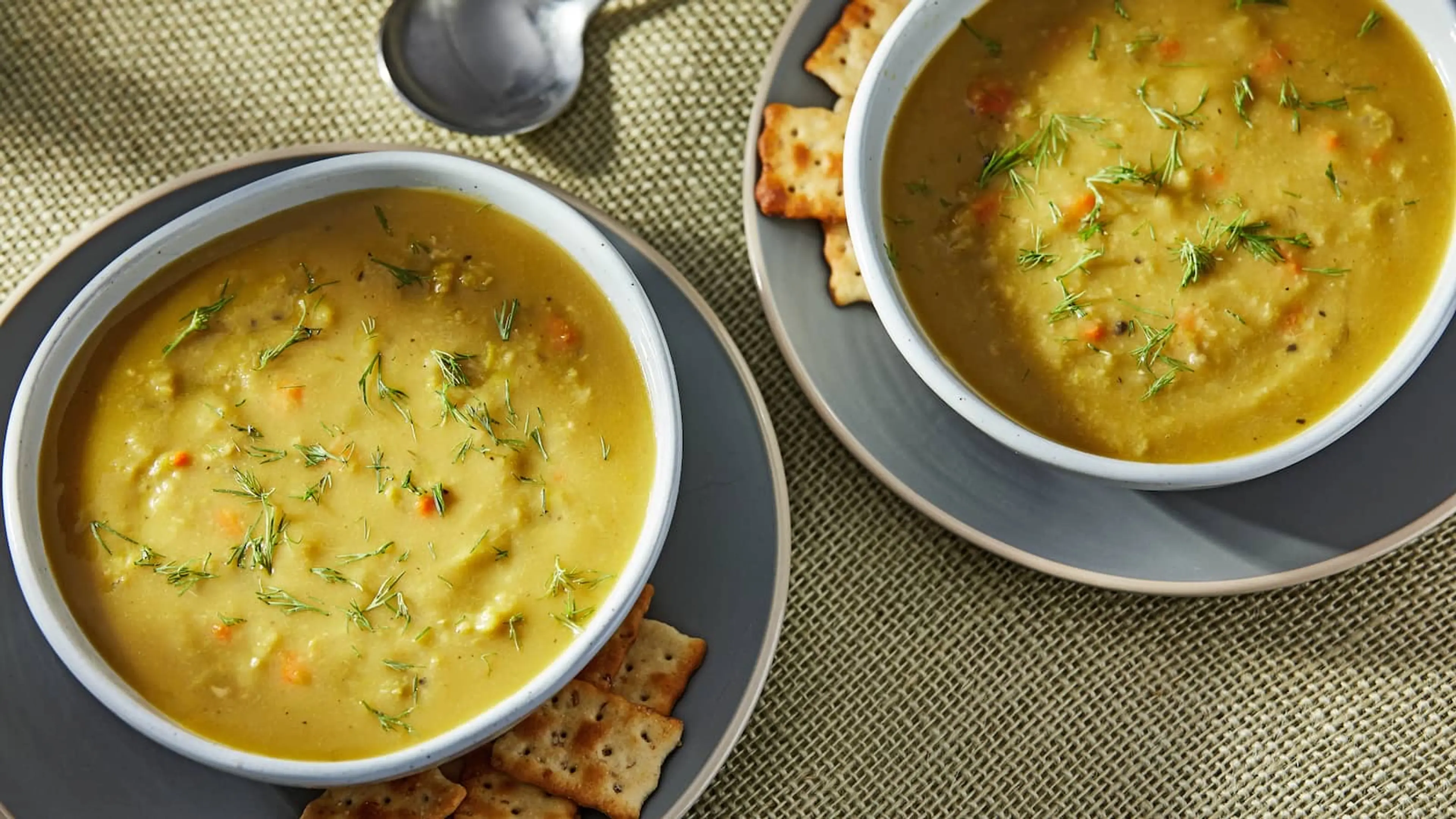 Split Pea Soup With Leeks and Dill
