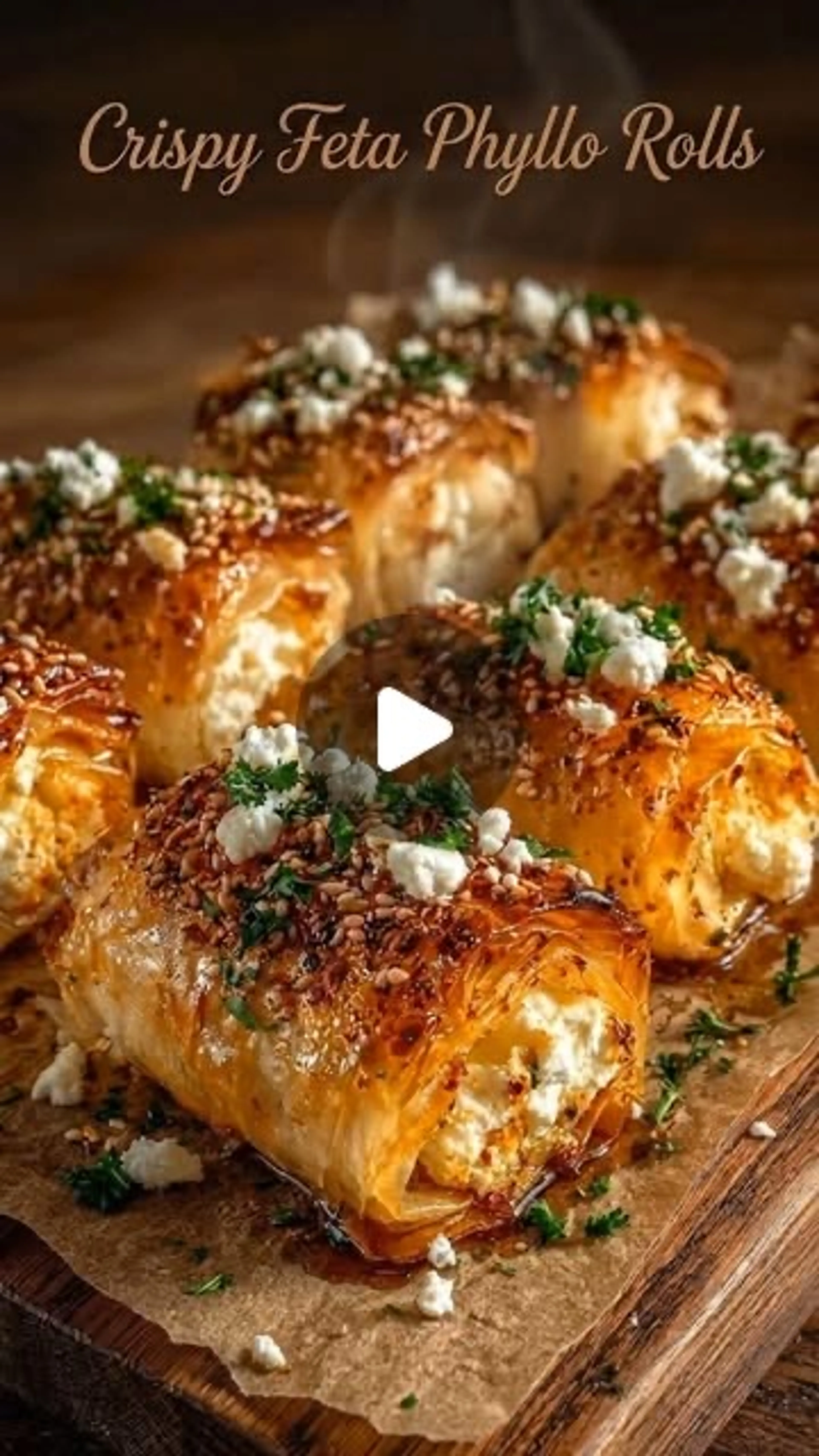 Million Dollar Crispy Feta Phyllo Rolls