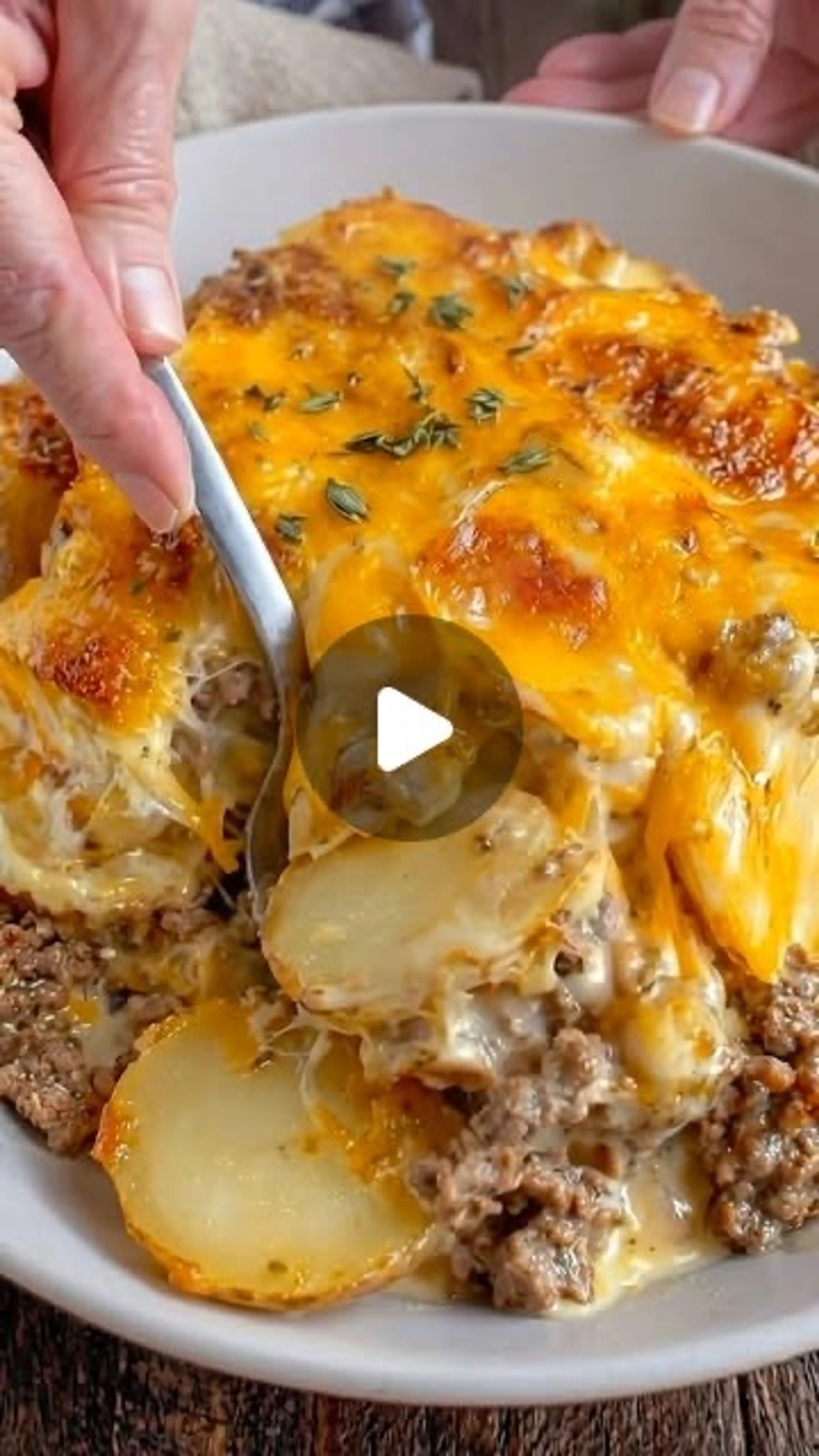 Cheesy Hamburger Potato Casserole