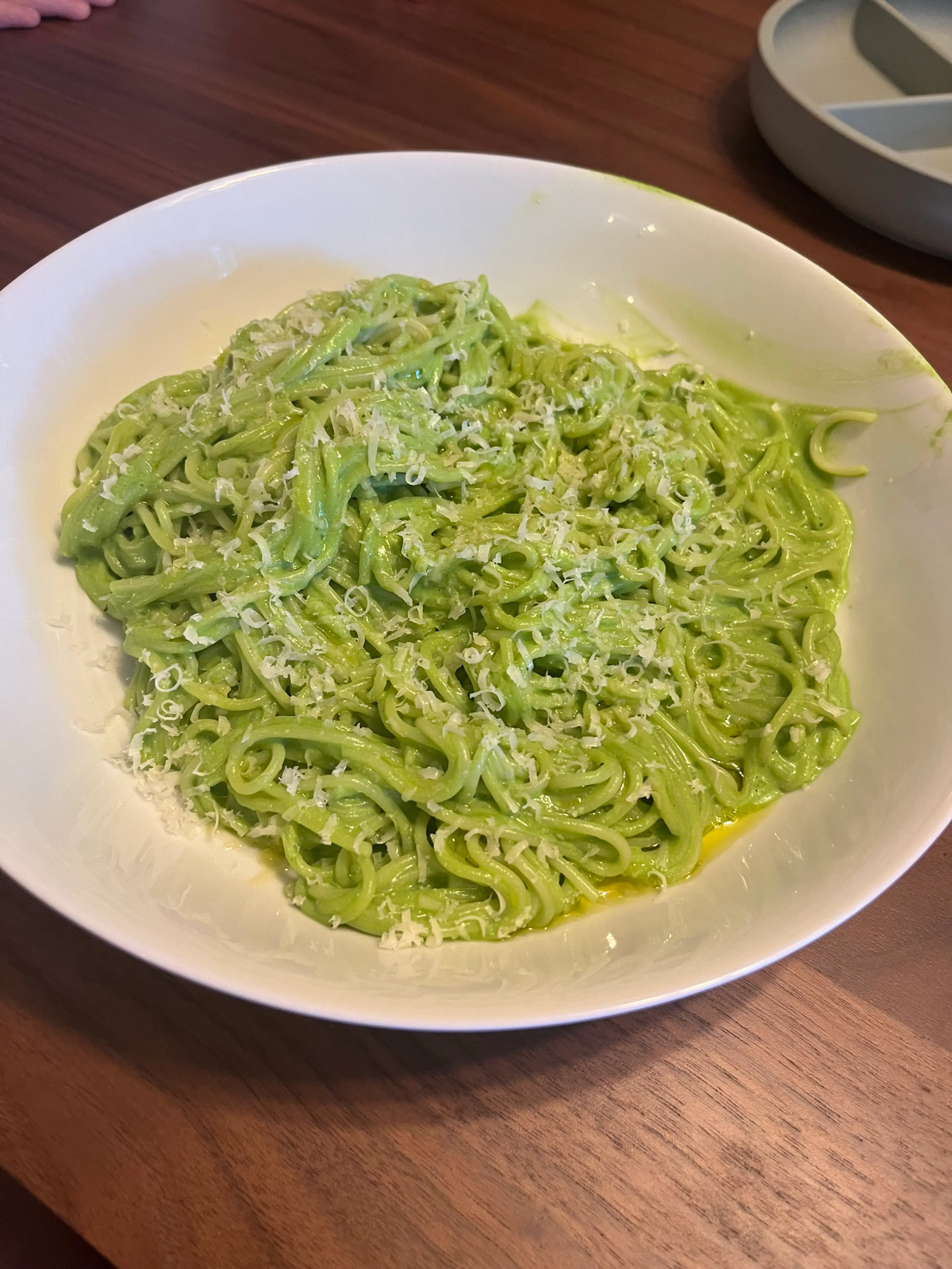 Creamy Cottage Cheese Basil Pasta