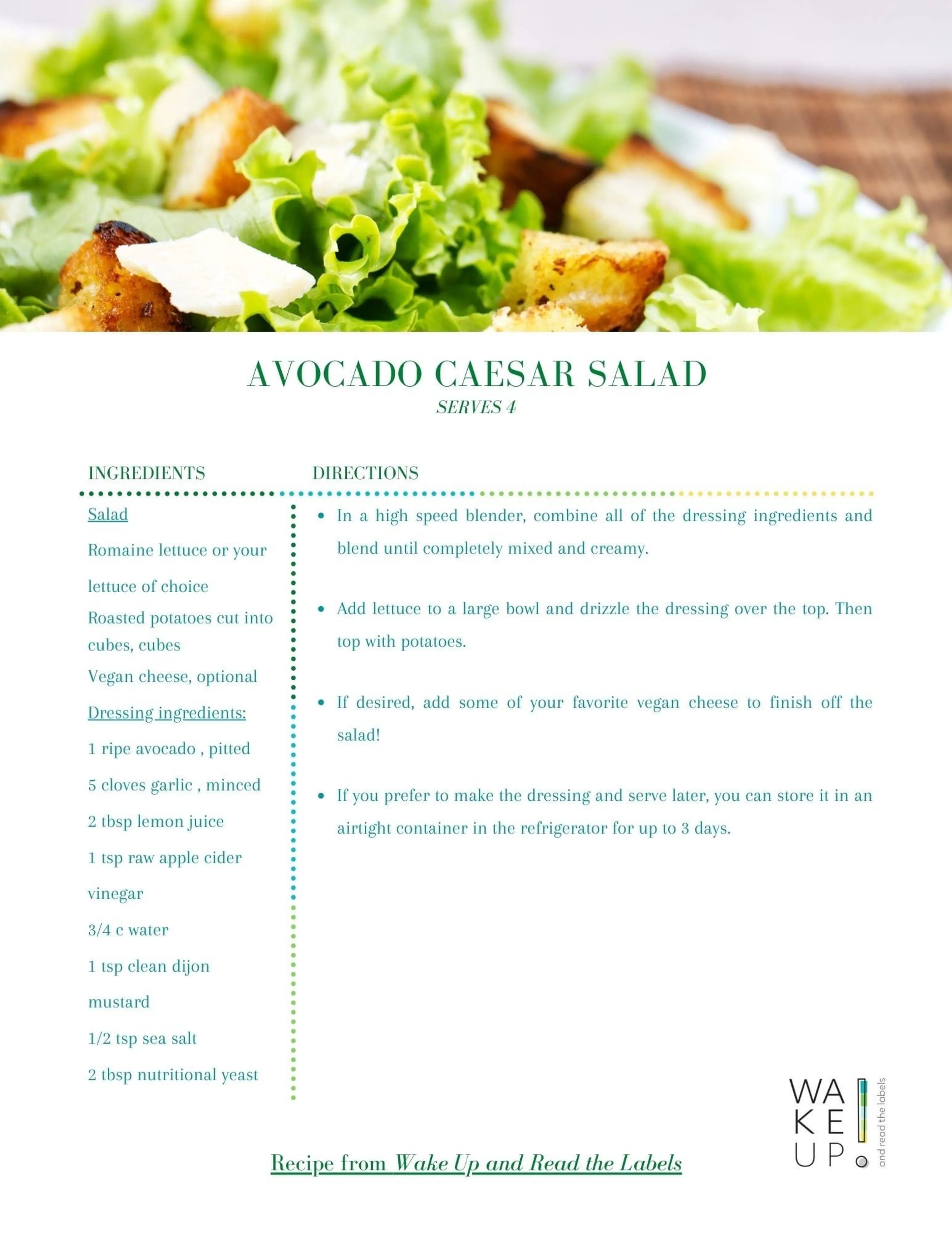 AVOCADO CAESAR SALAD