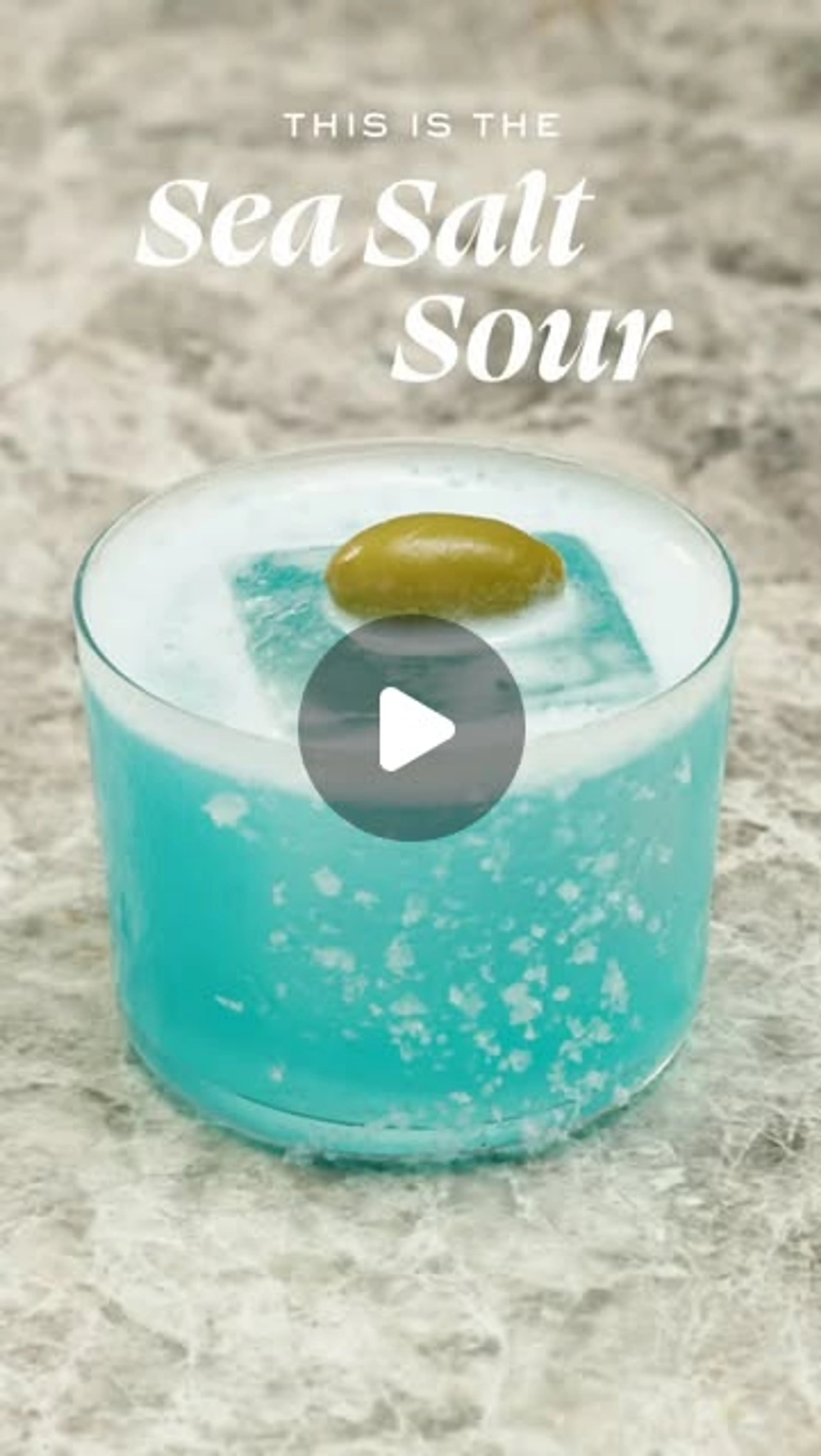 Sea Salt Sour Recipe Using Fellow Saltbush & Olive Vodka