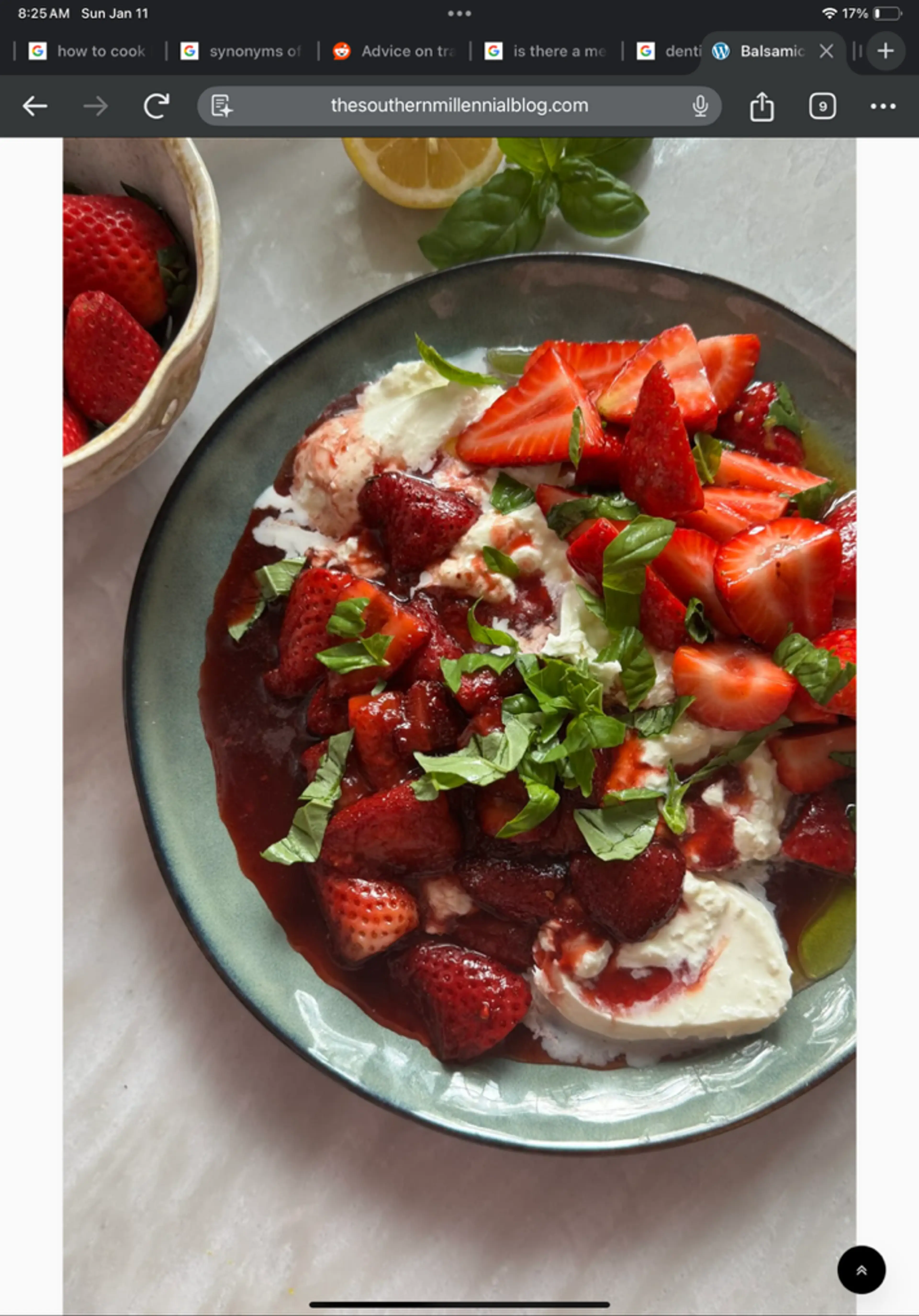 Balsamic Strawberry Caprice With Burrata