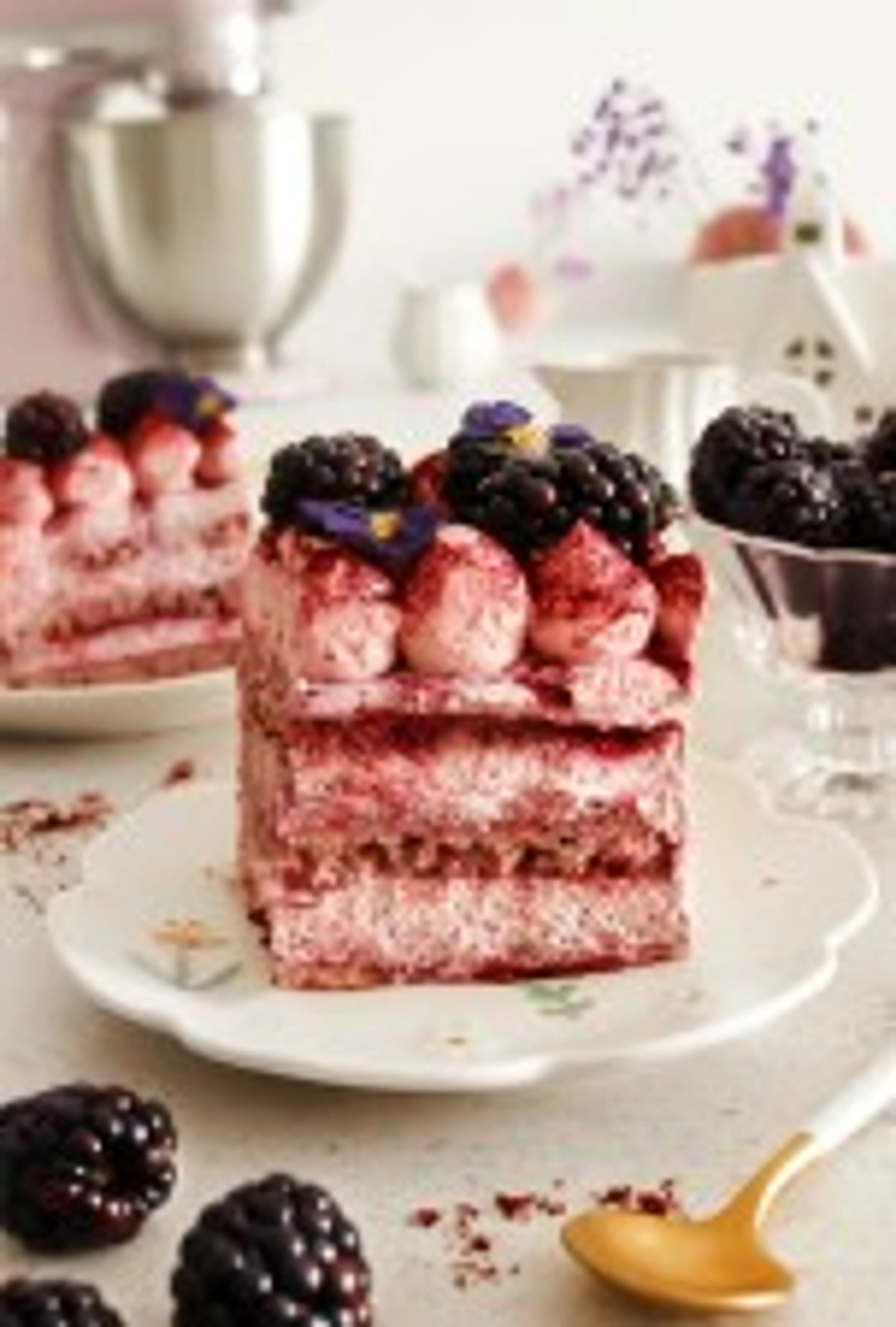 Vegan Blackberry Tiramisu