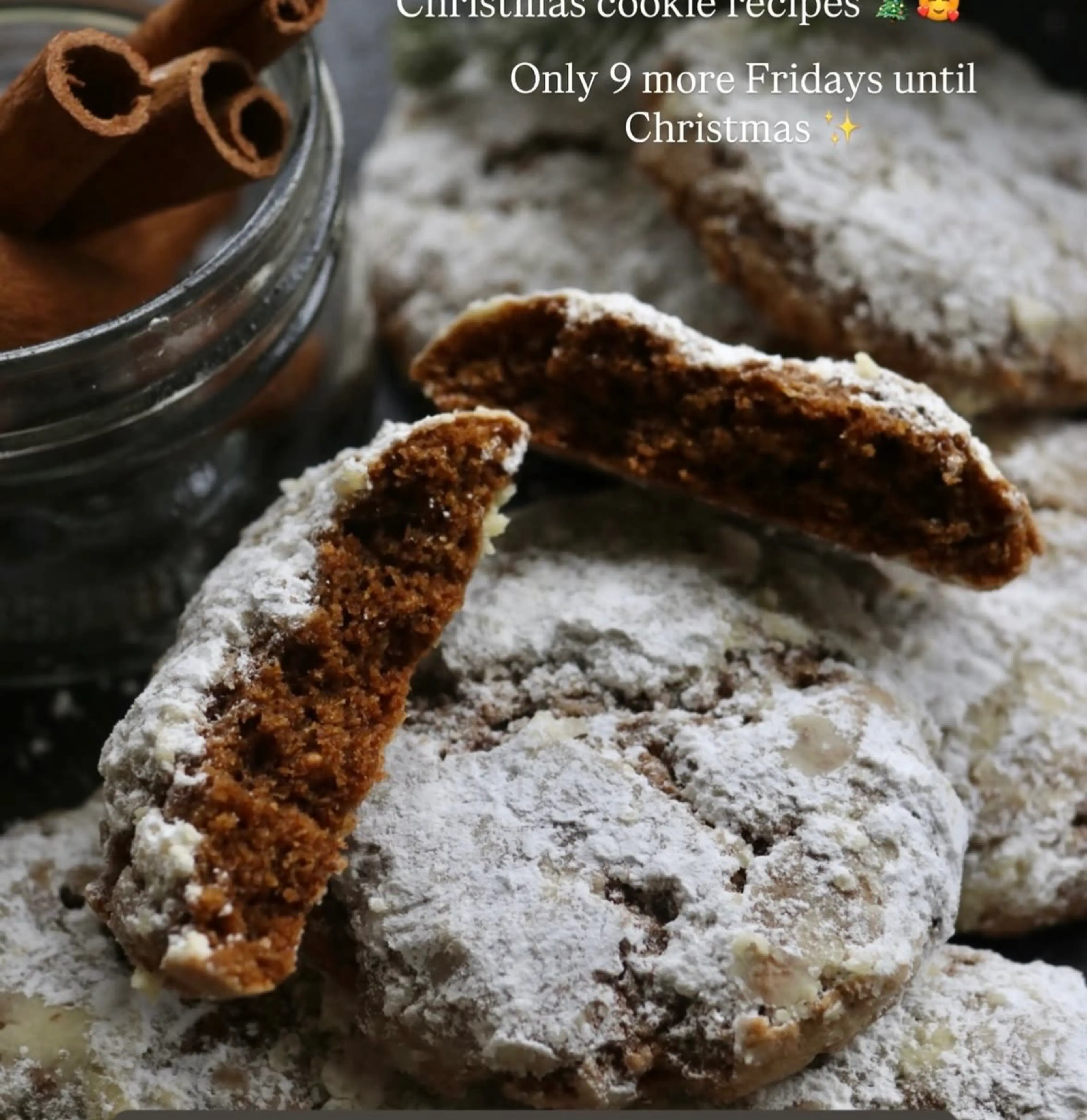 Gingerbread Crinkle Cookies